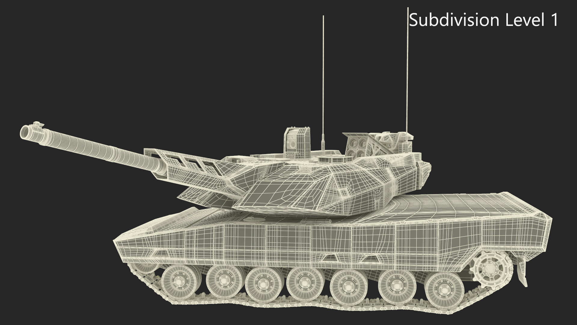 3D Next Gen German MBT Rigged