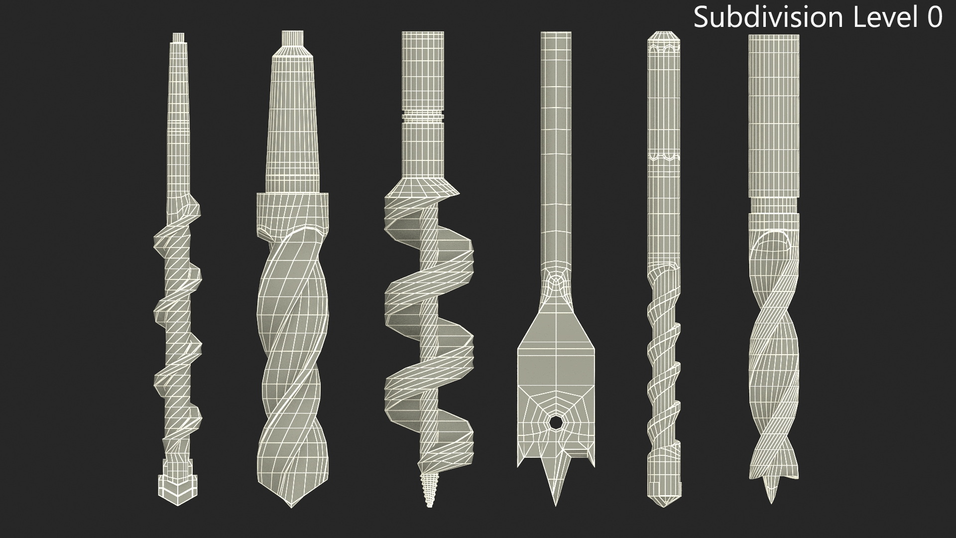 3D Drill Bits Types