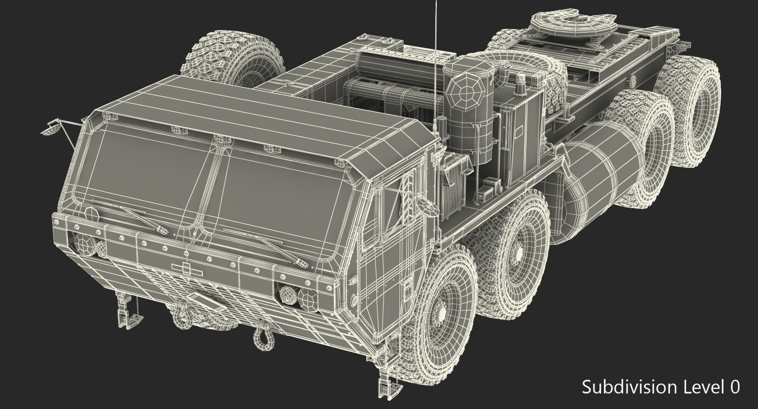 3D Military Truck Oshkosh HEMTT M985 Sand model