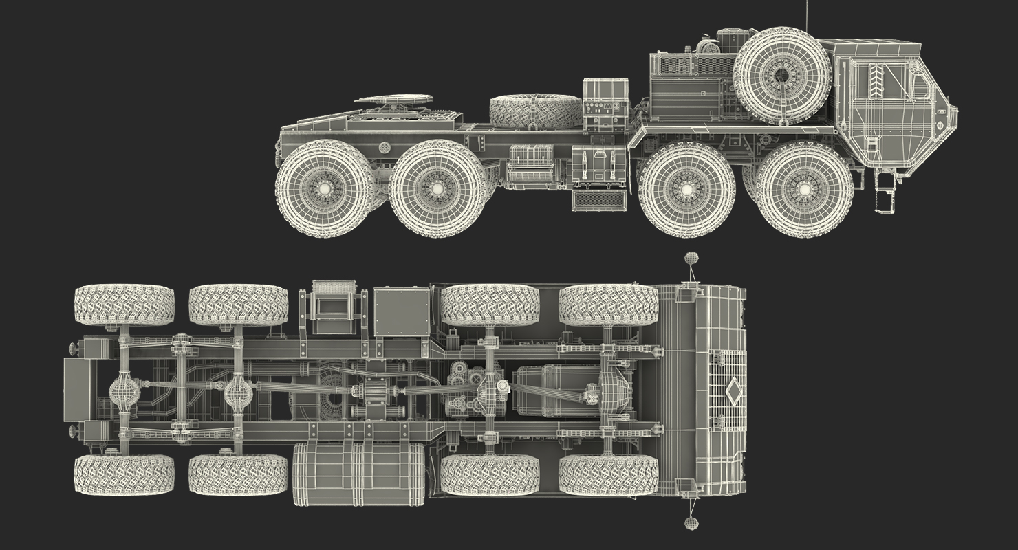 3D Military Truck Oshkosh HEMTT M985 Sand model