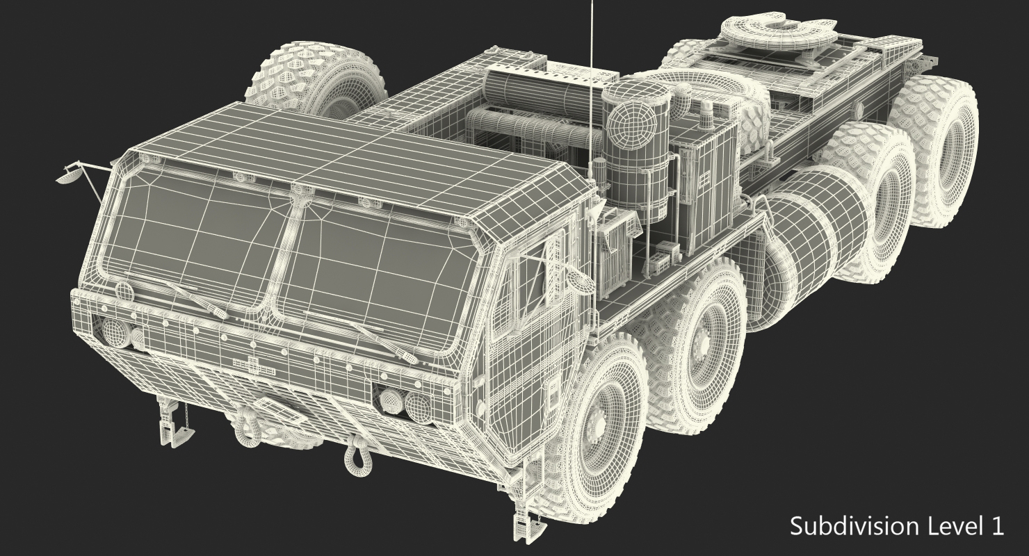3D Military Truck Oshkosh HEMTT M985 Sand model