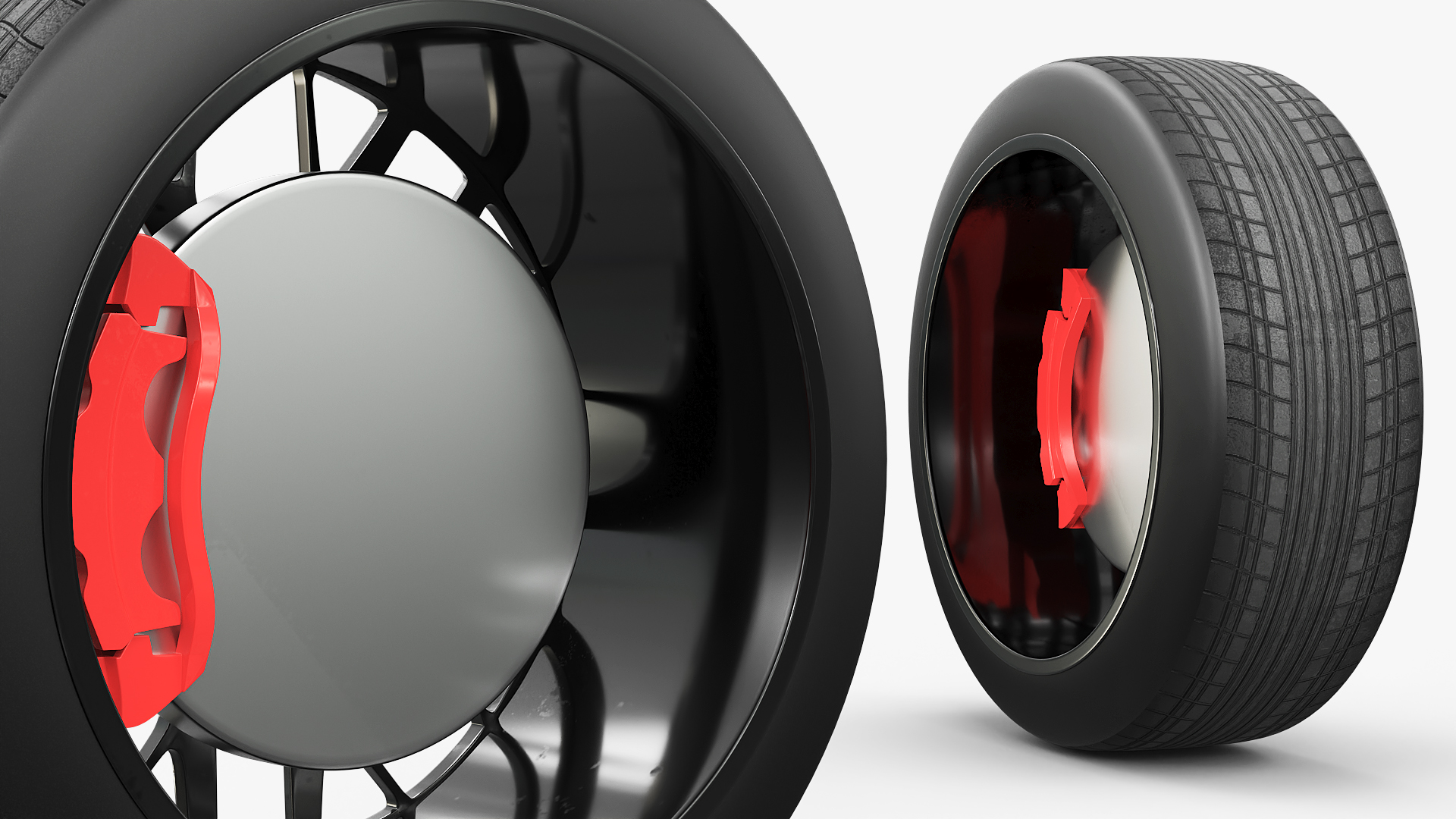 Modern Car Alloy Rim Multi Spoke Silver - view 3