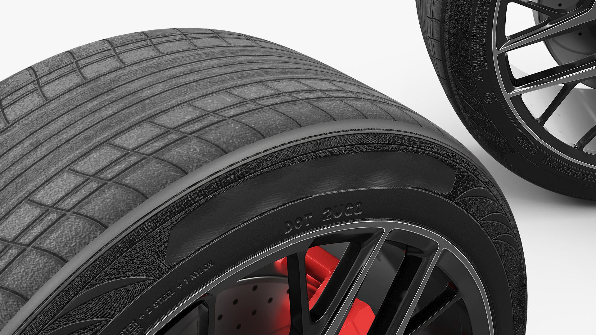 Modern Car Alloy Rim Multi Spoke Silver - view 4