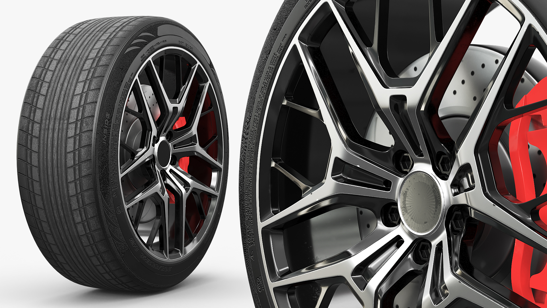 Modern Car Alloy Rim Multi Spoke Silver - view 2