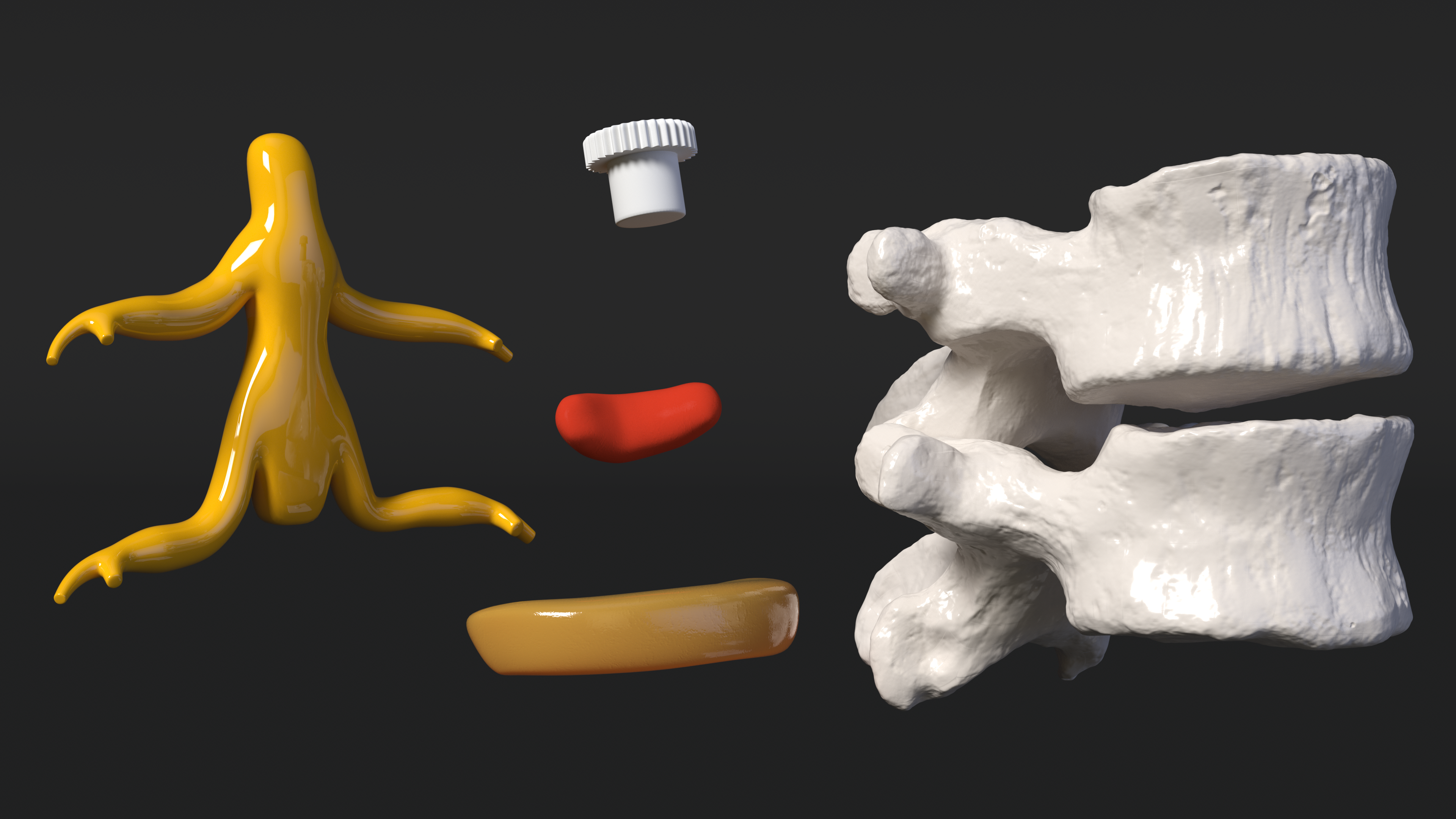 Stand with Herniated Spinal Vertebrae