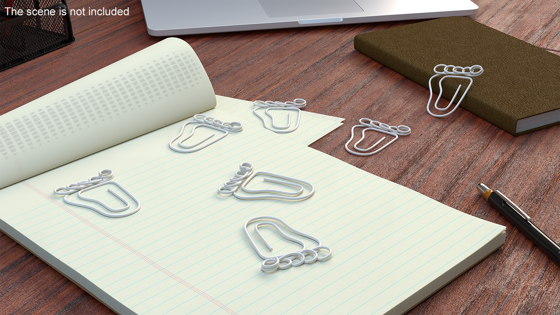 Footprint Shaped Paper Clip 3D