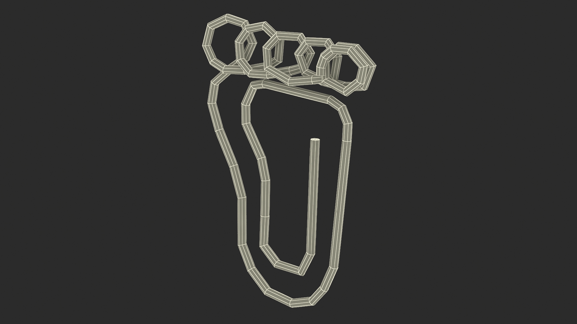 Footprint Shaped Paper Clip 3D