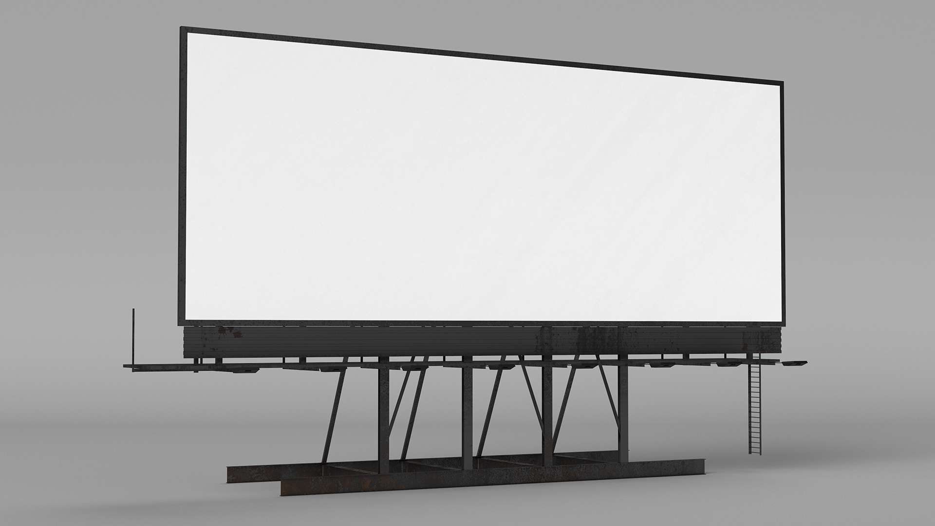 Outdoor Advertising Billboard 3D model