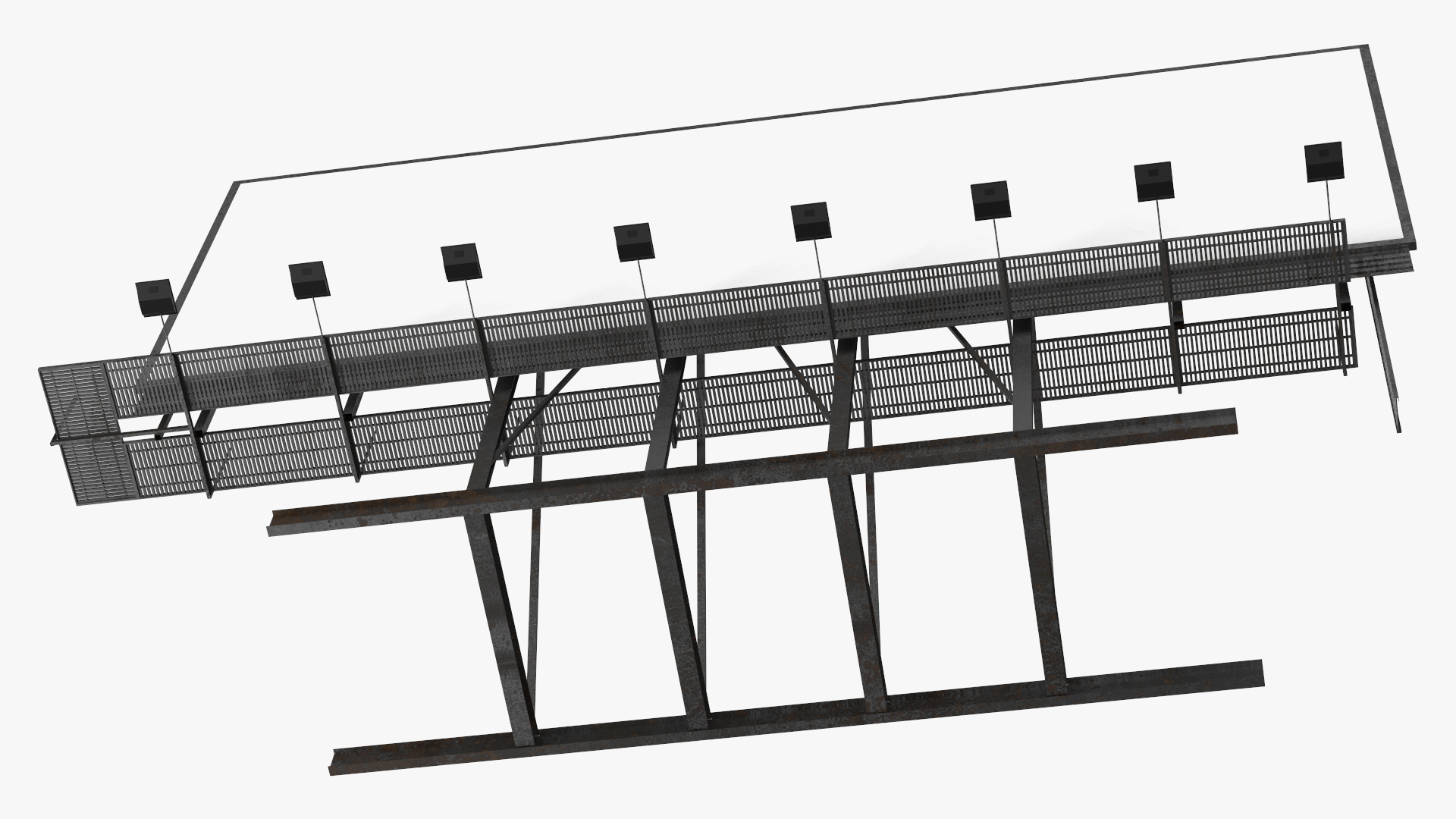 Outdoor Advertising Billboard 3D model