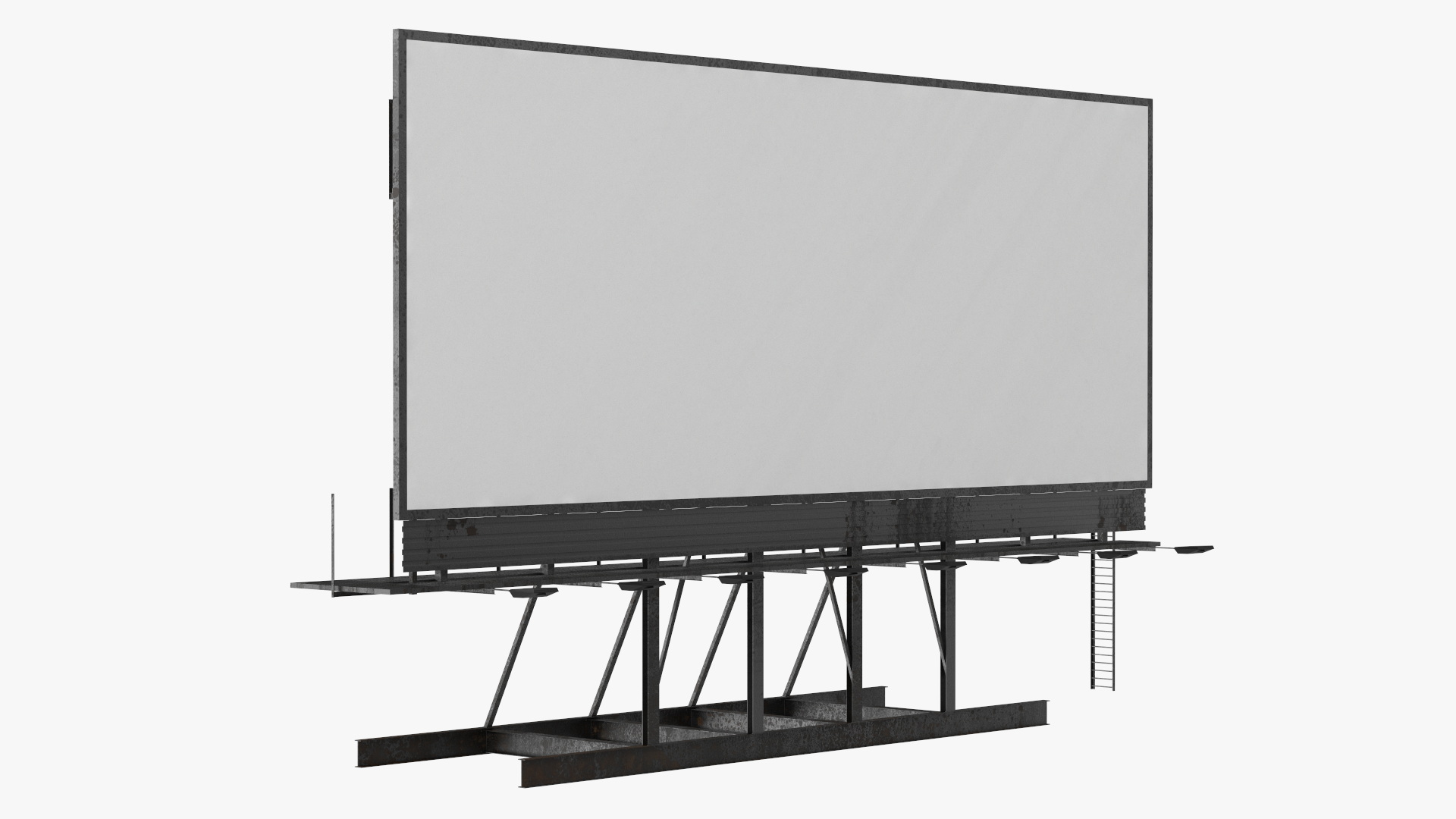 Outdoor Advertising Billboard 3D model