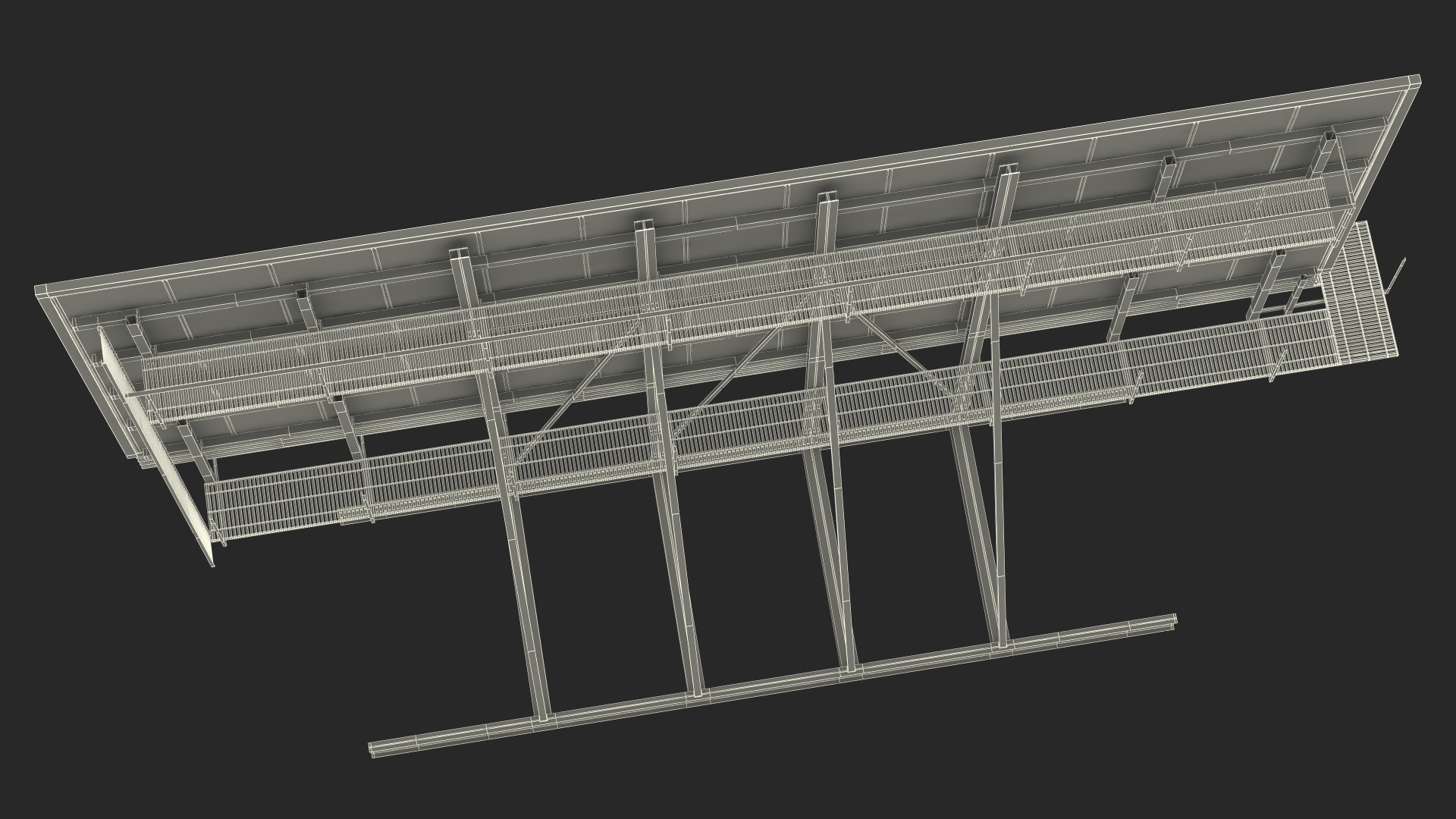 Outdoor Advertising Billboard 3D model