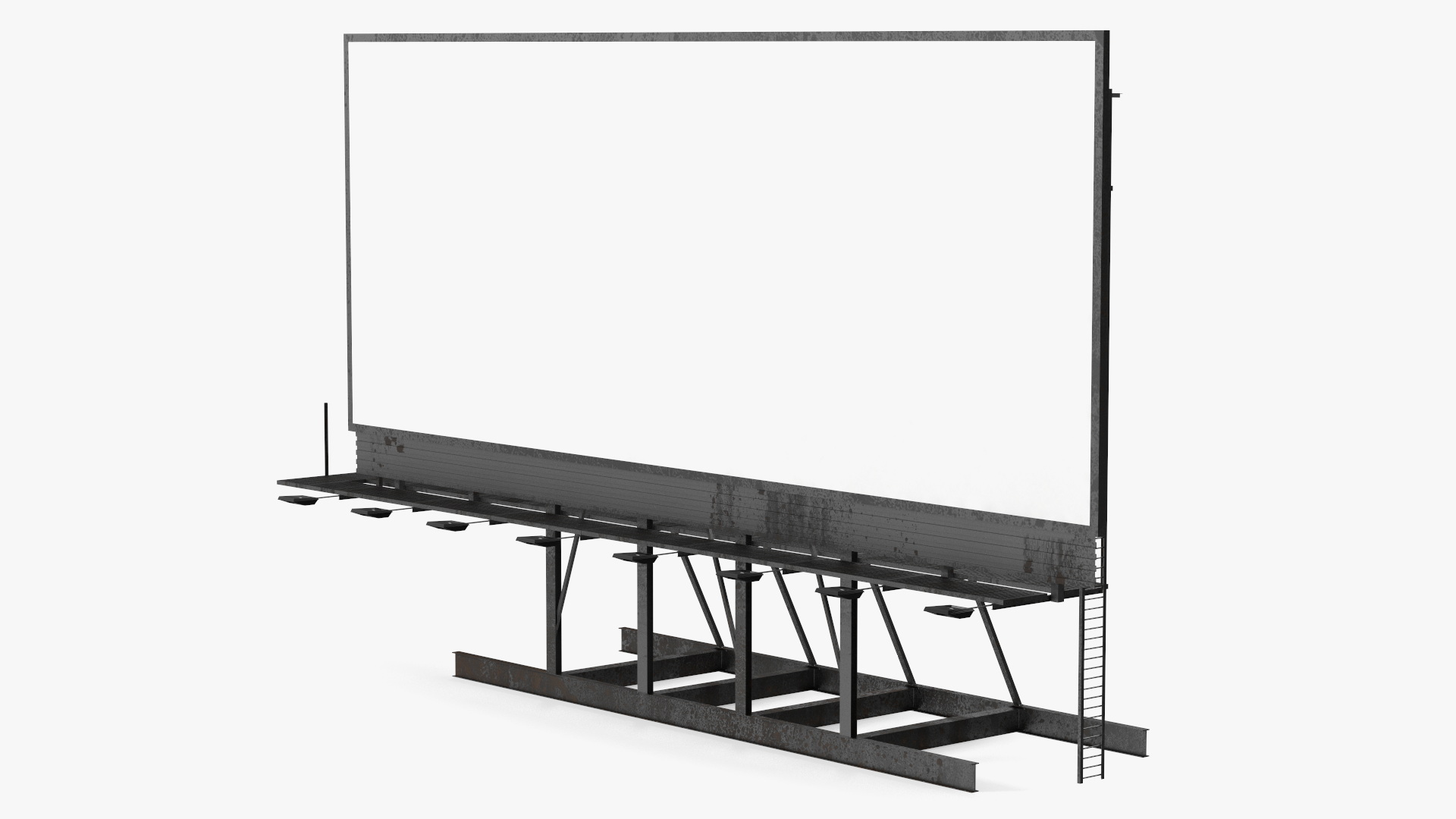 Outdoor Advertising Billboard 3D model