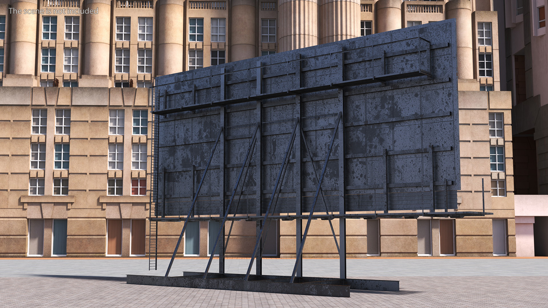Outdoor Advertising Billboard 3D model