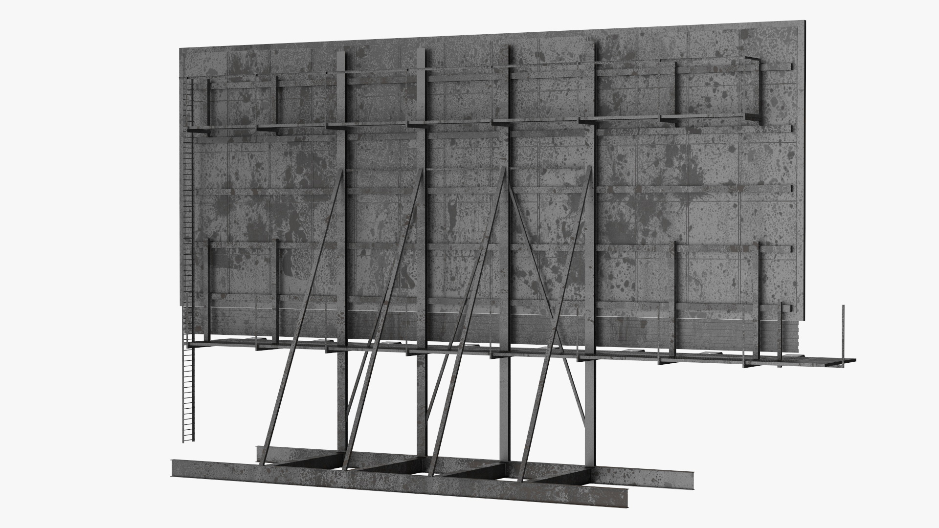 Outdoor Advertising Billboard 3D model