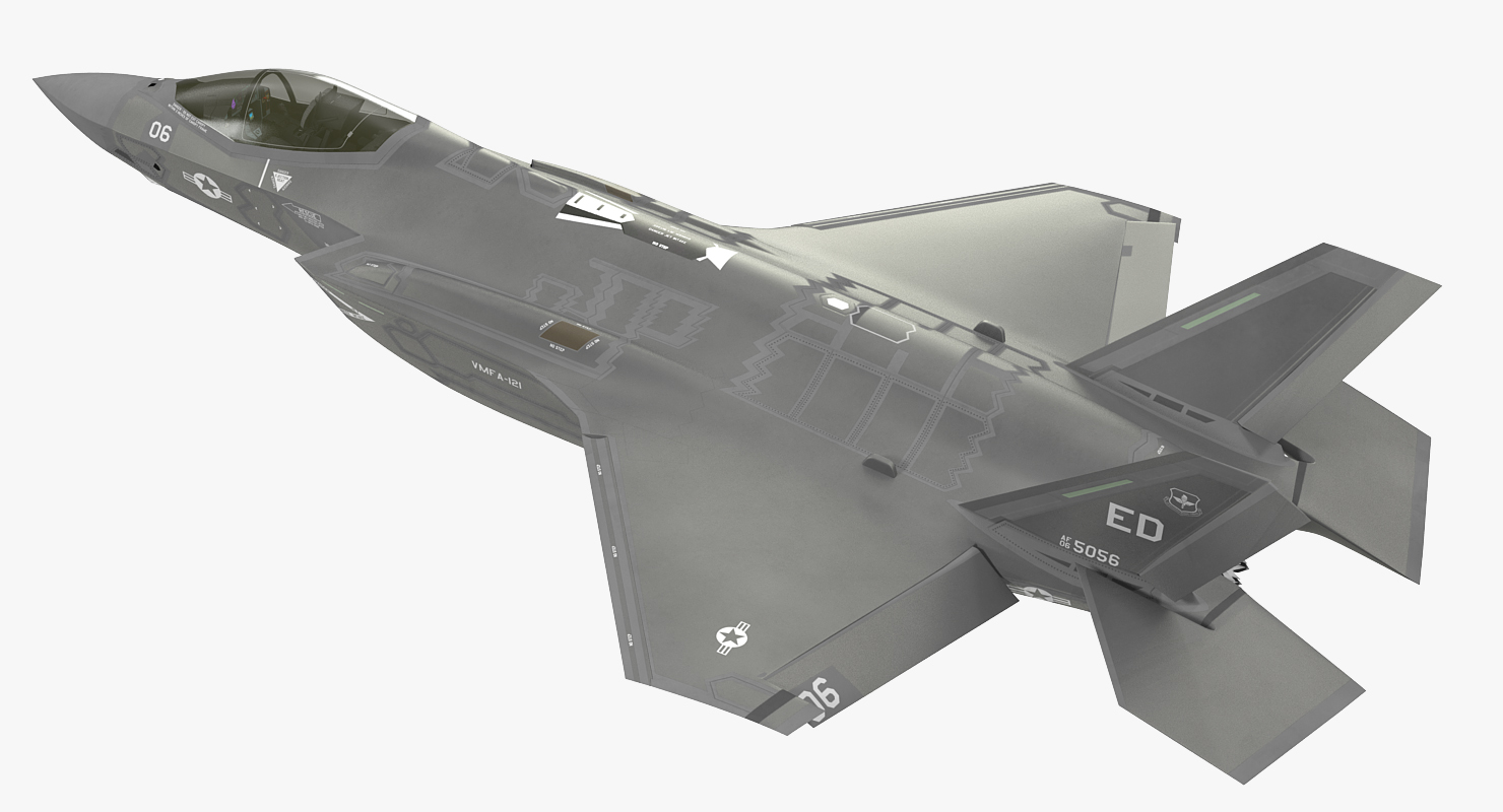 3D model Stealth Multirole Fighter F 35 Lightning II Rigged