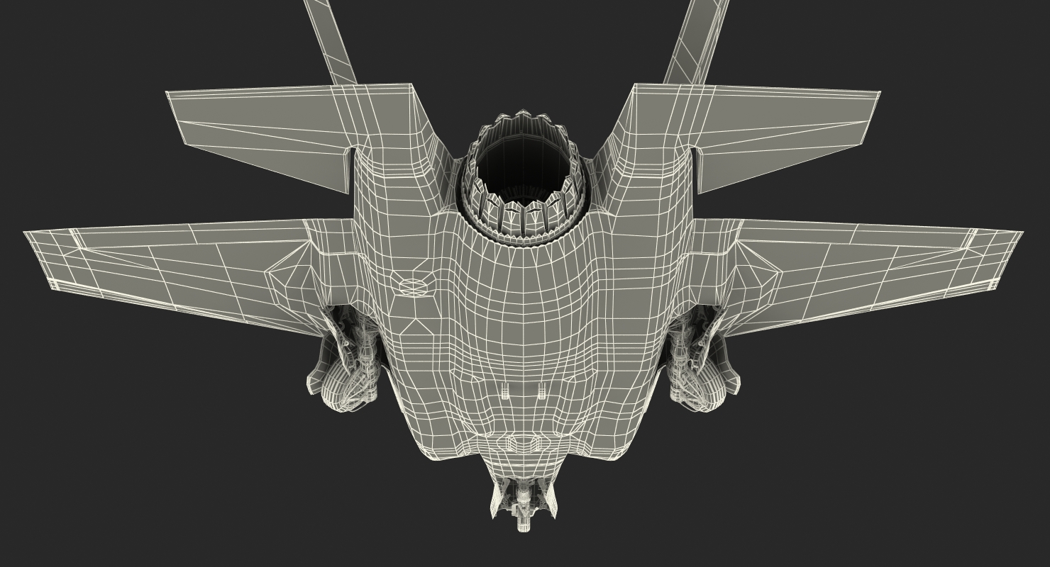 3D model Stealth Multirole Fighter F 35 Lightning II Rigged