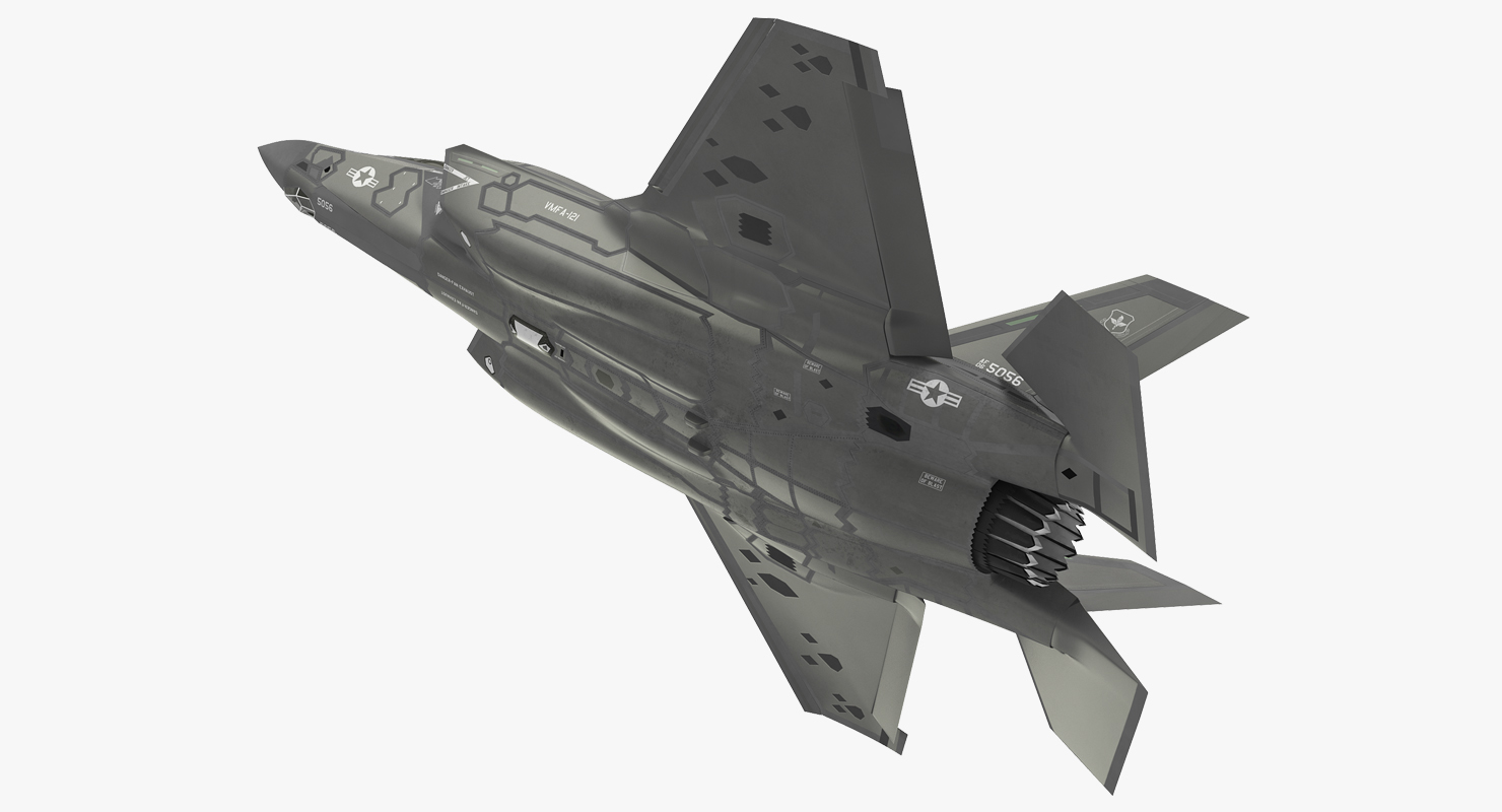 3D model Stealth Multirole Fighter F 35 Lightning II Rigged