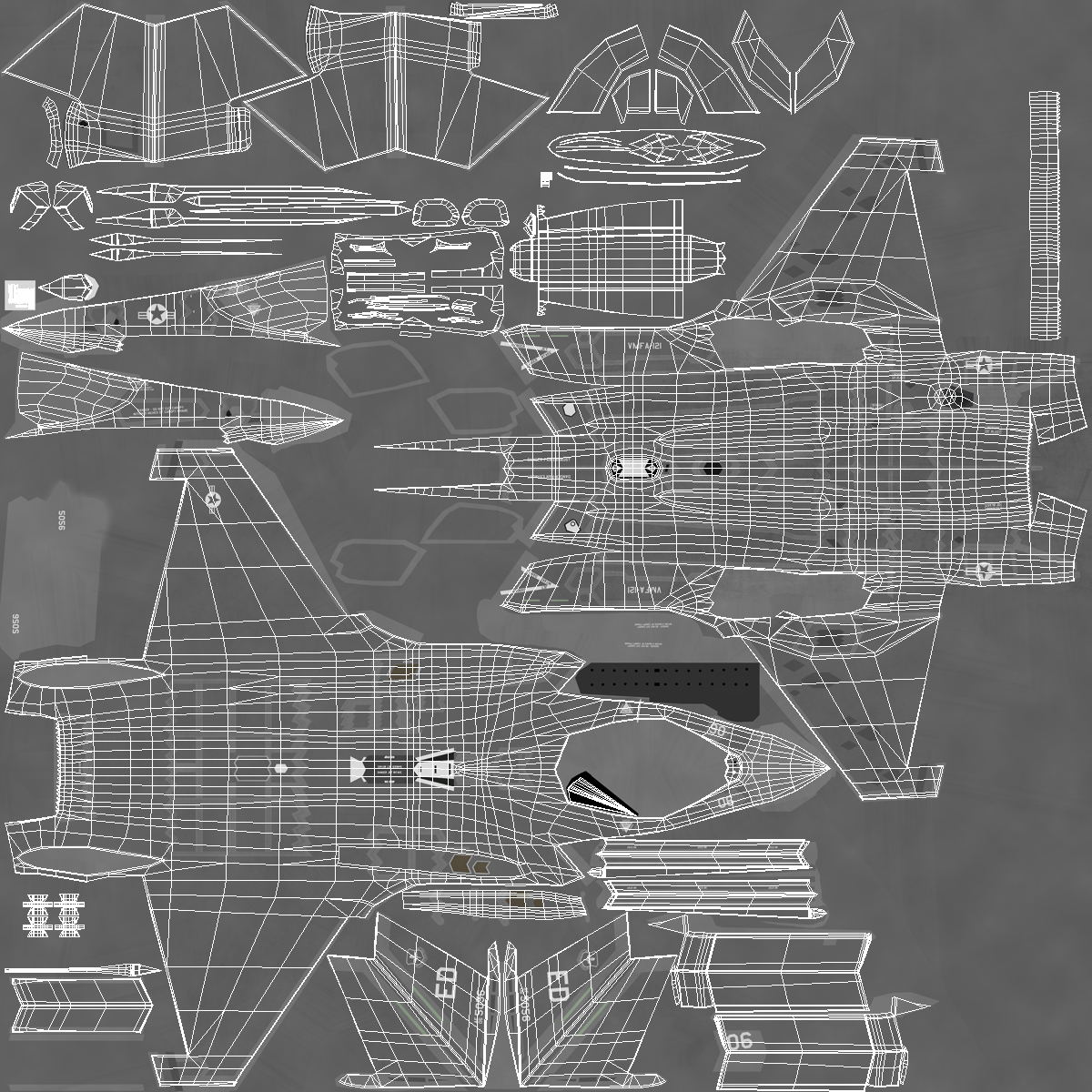 3D model Stealth Multirole Fighter F 35 Lightning II Rigged