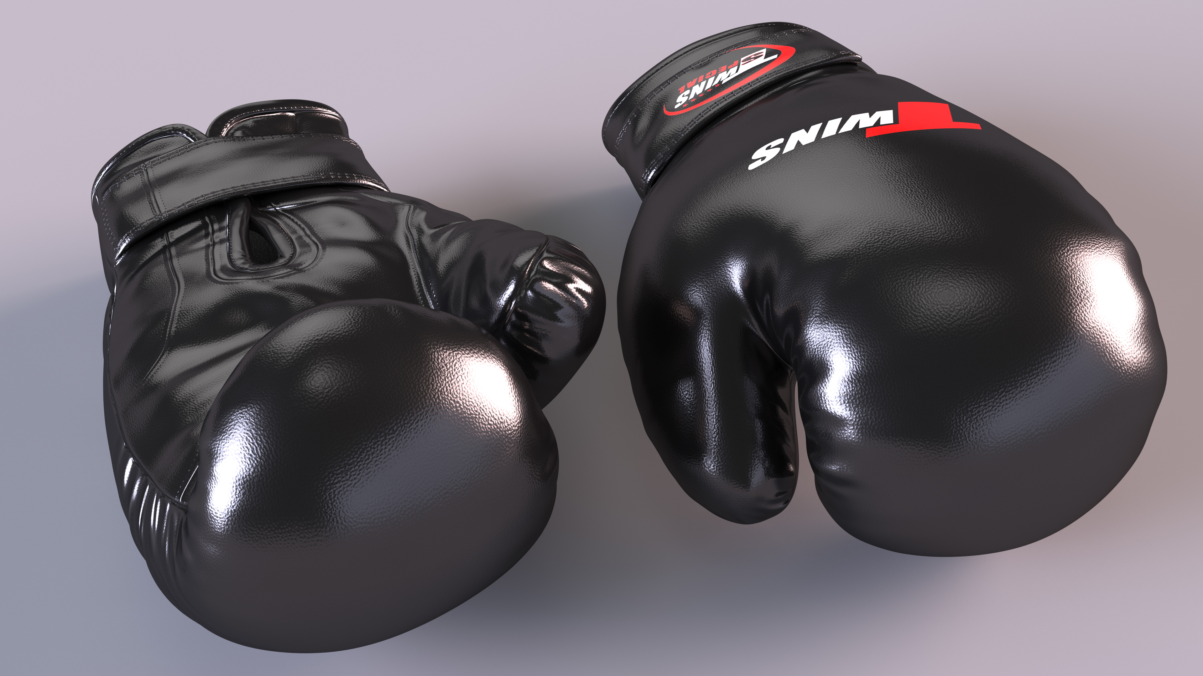 Twins Boxing Gloves 3D model