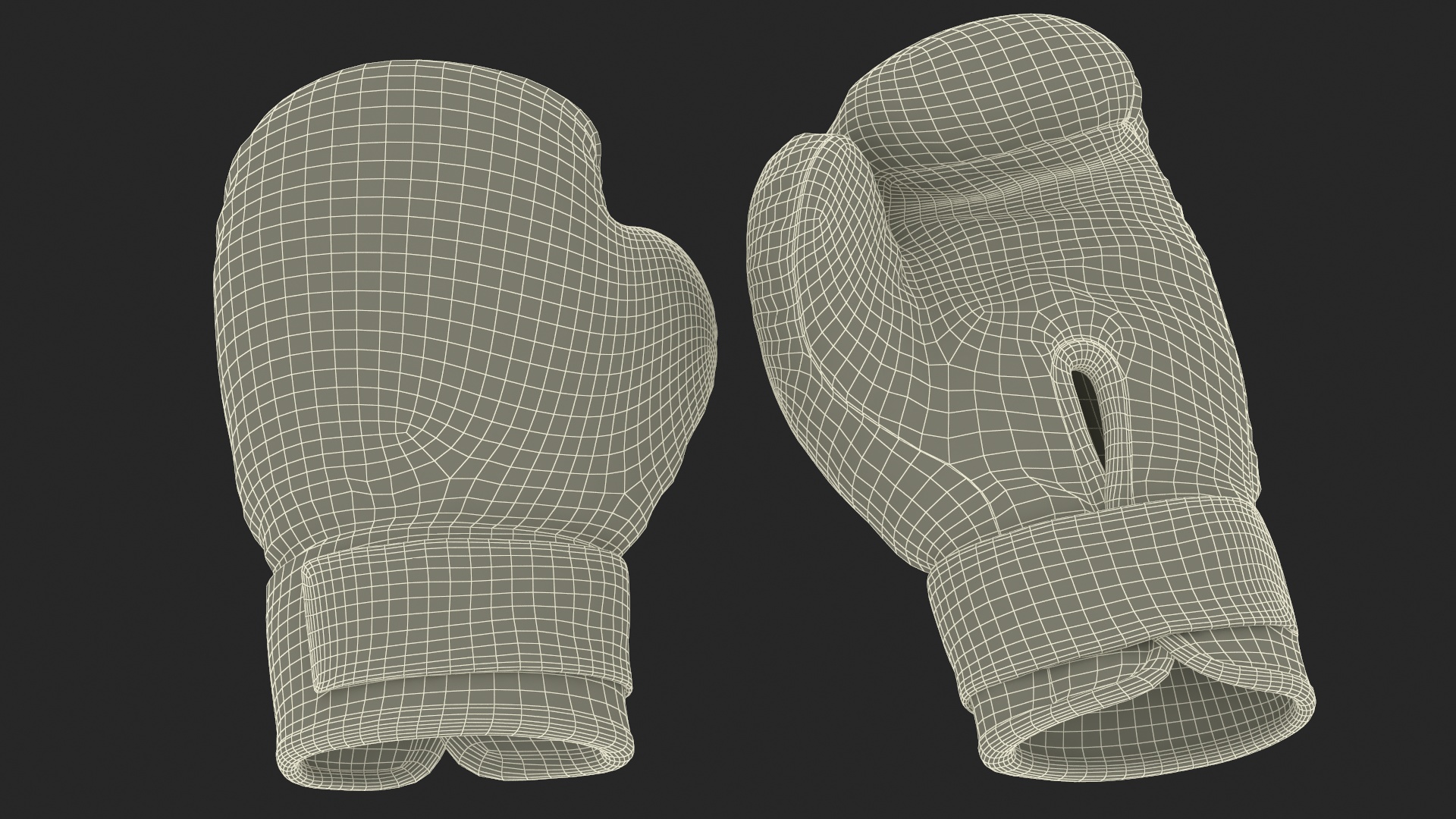 Twins Boxing Gloves 3D model