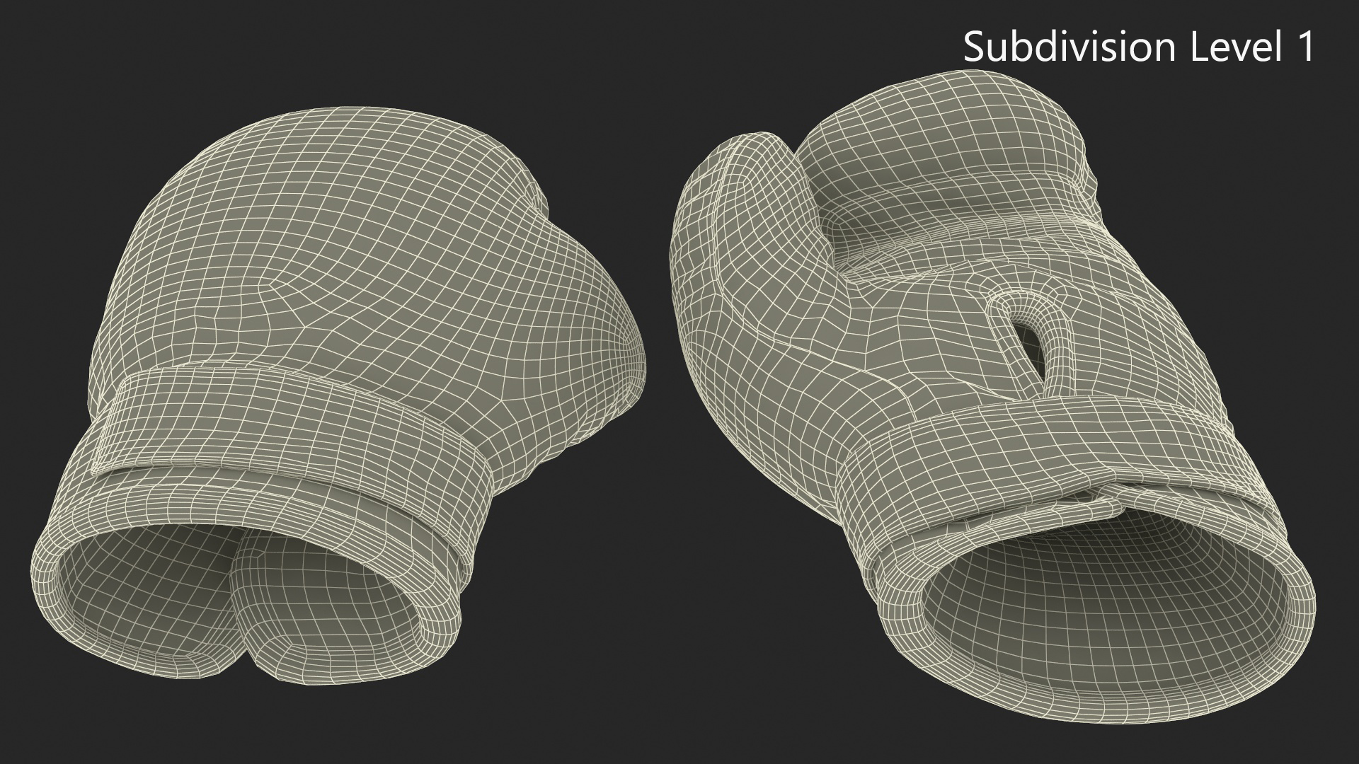 Twins Boxing Gloves 3D model