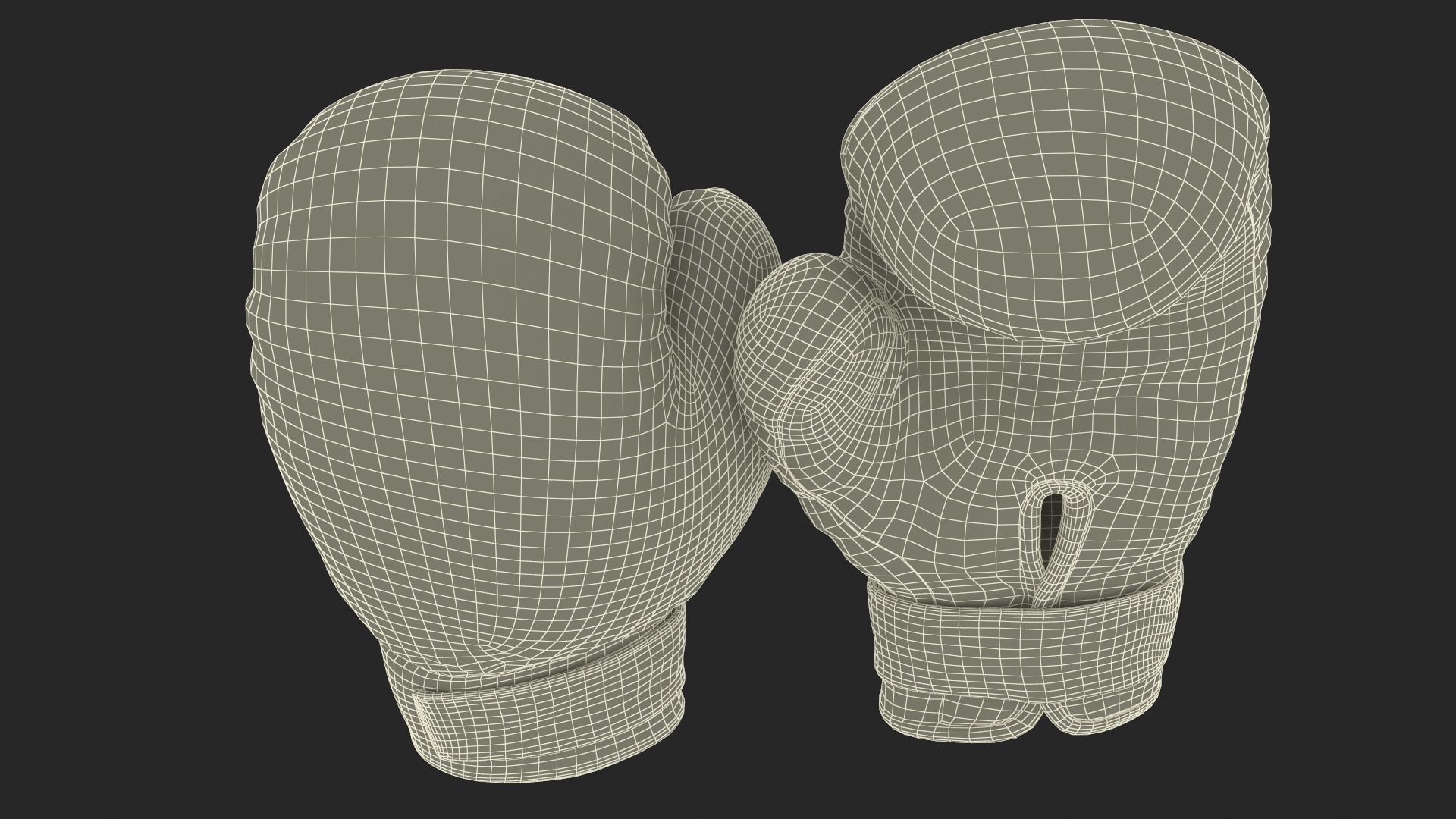 Twins Boxing Gloves 3D model