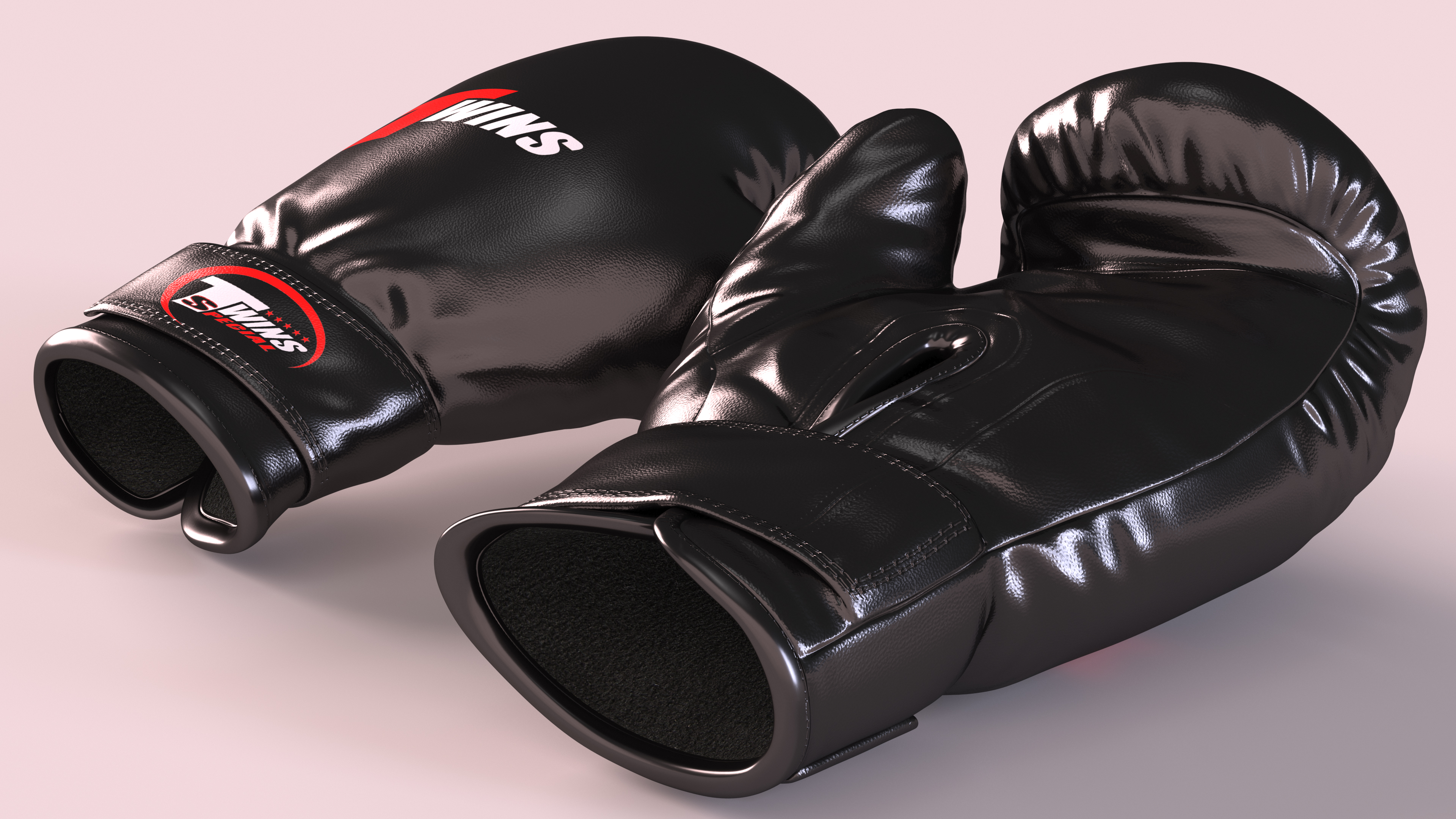 Twins Boxing Gloves 3D model
