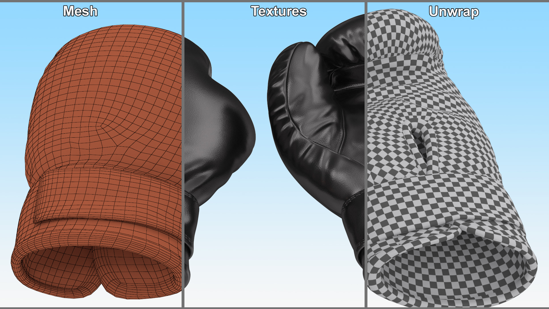 Twins Boxing Gloves 3D model