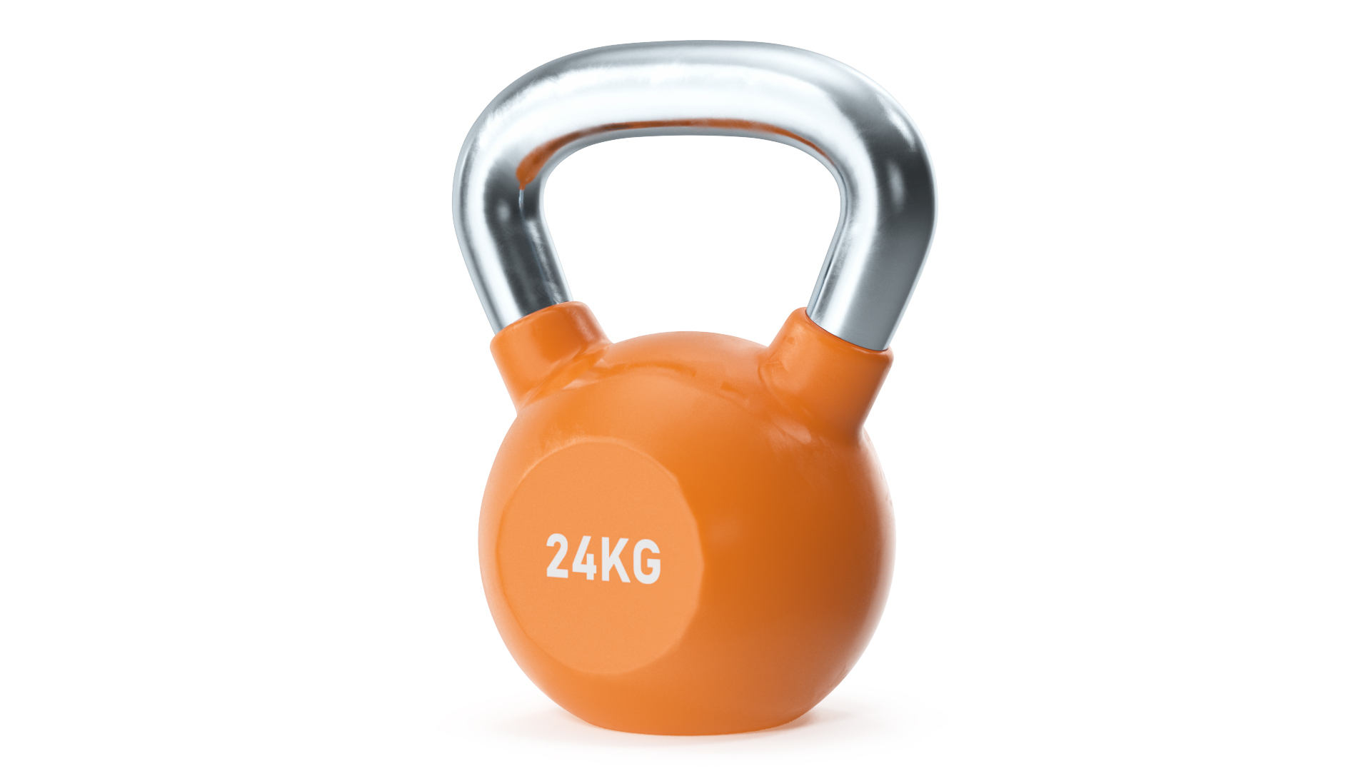 3D Vinyl Coated Iron Kettlebell 24kg model