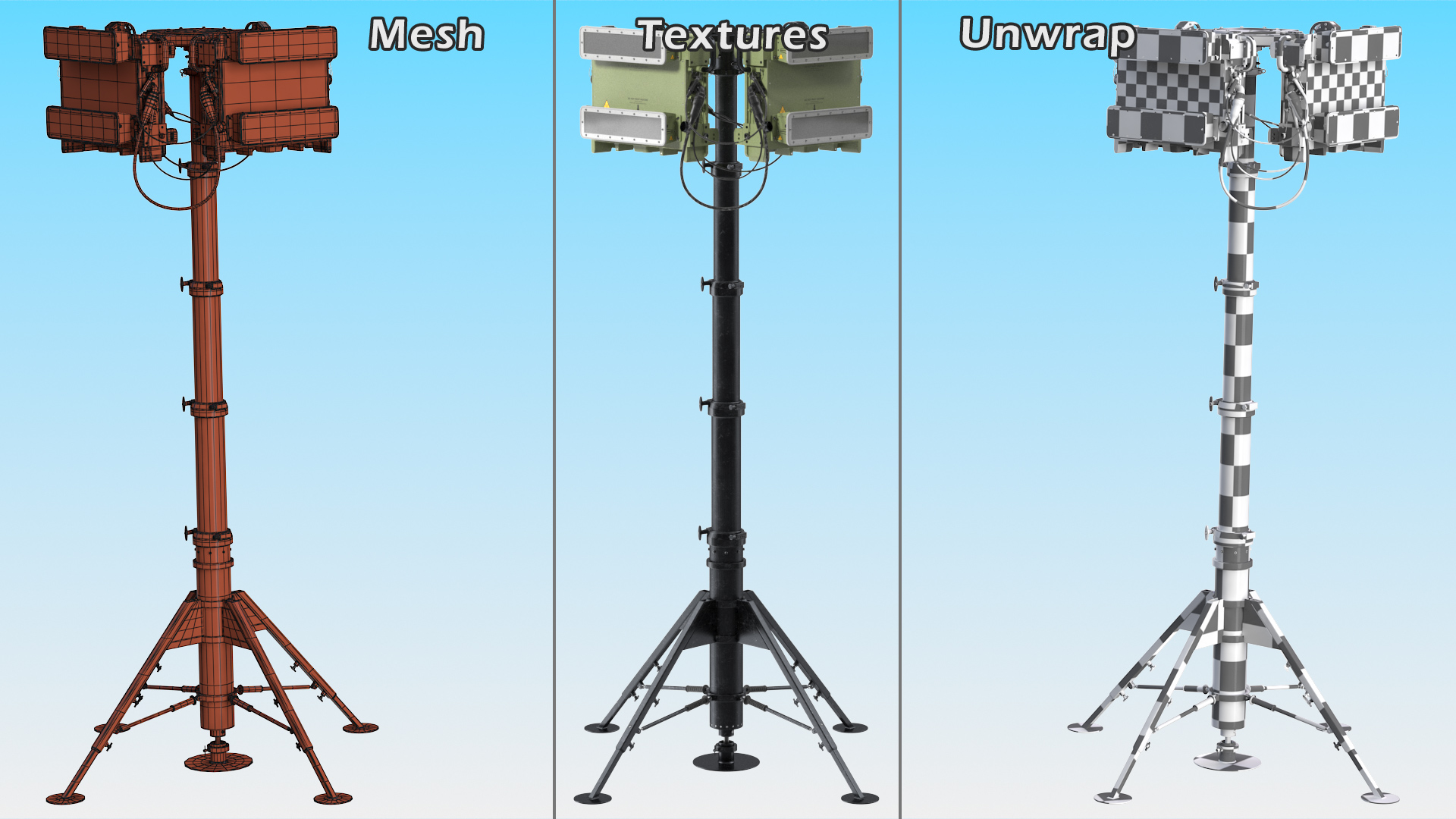 Drone Detection Air Security Radar 3D model