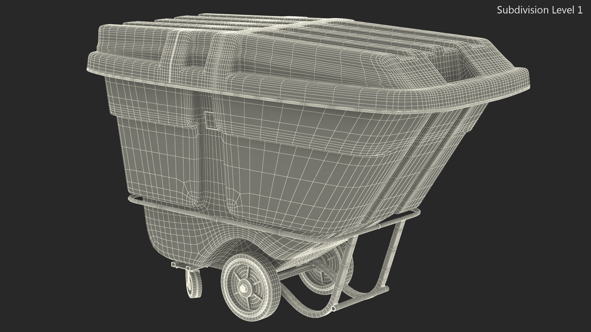 3D model Tilt Truck Uline Red
