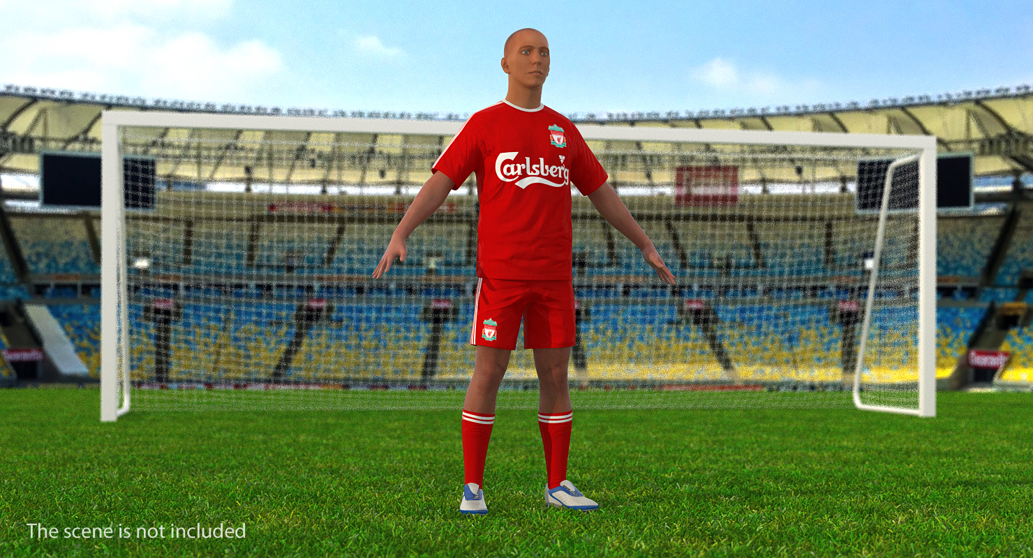 3D model Soccer or Football Player Liverpool