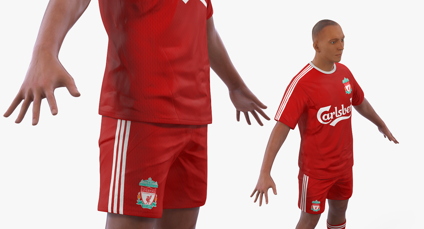 3D model Soccer or Football Player Liverpool