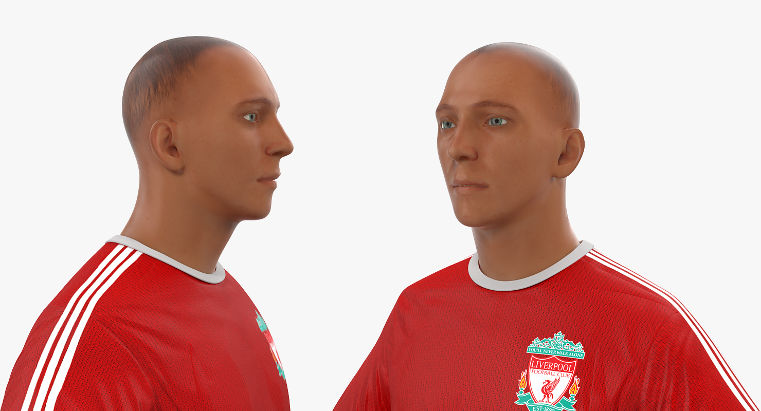 3D model Soccer or Football Player Liverpool
