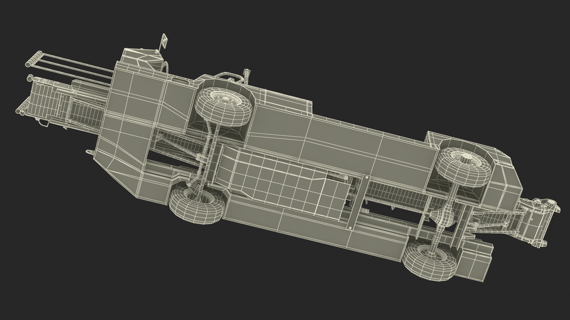 Aircraft Baggage Loading System TLD Rigged 3D