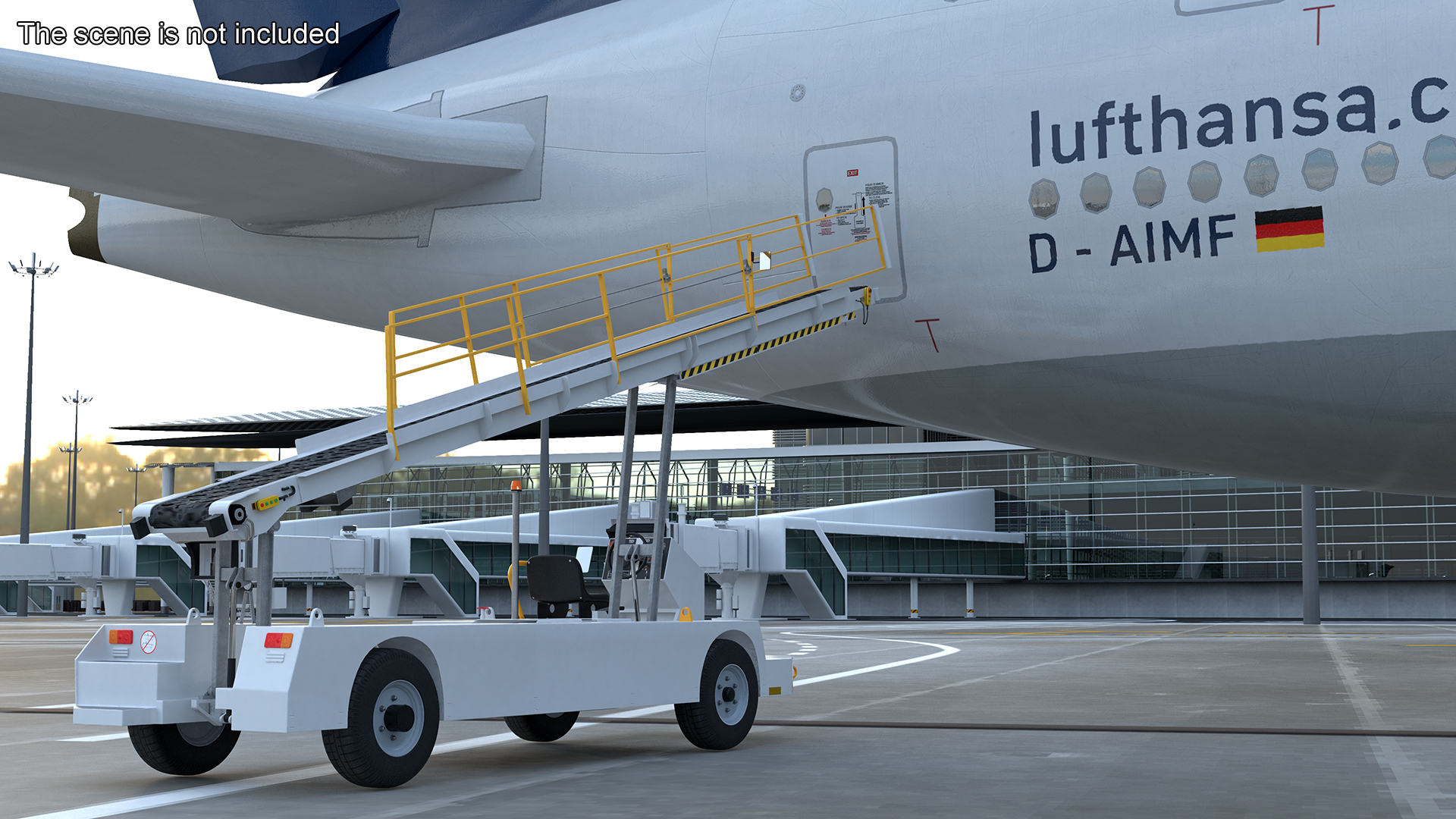 Aircraft Baggage Loading System TLD Rigged 3D