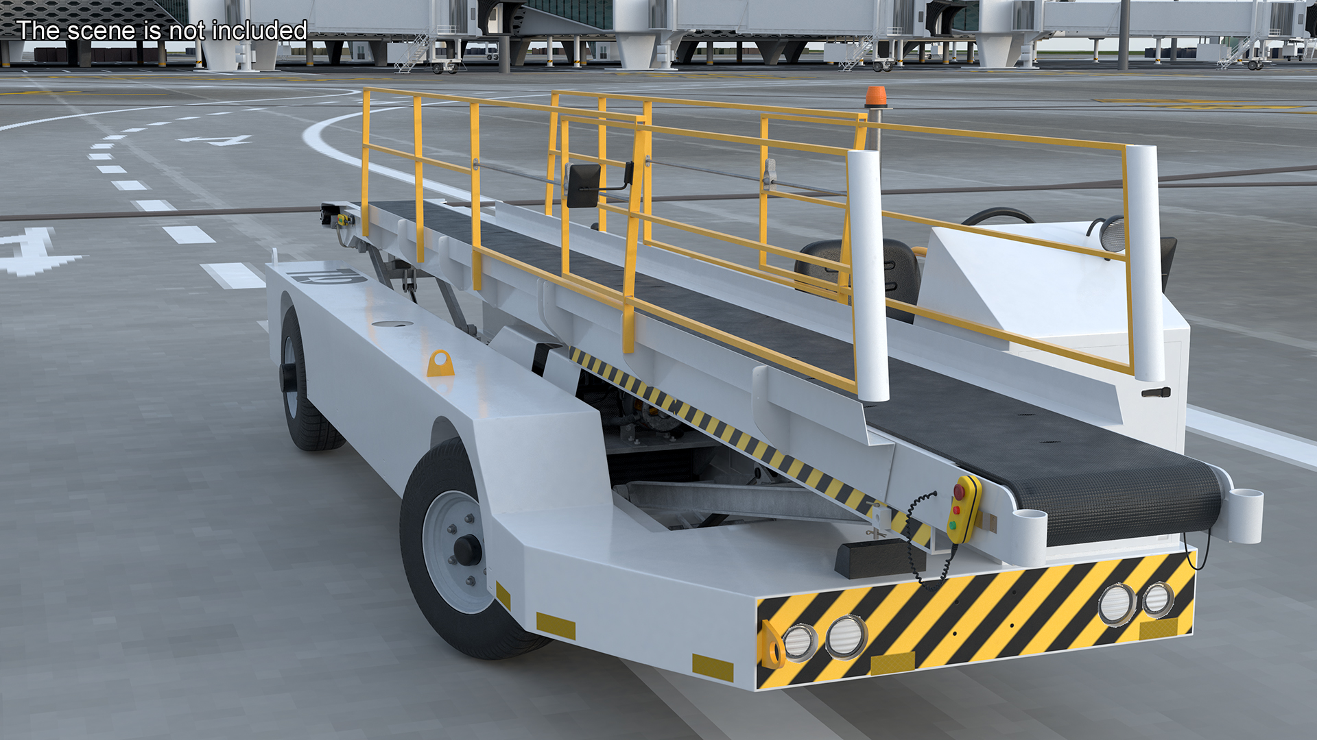 Aircraft Baggage Loading System TLD Rigged 3D