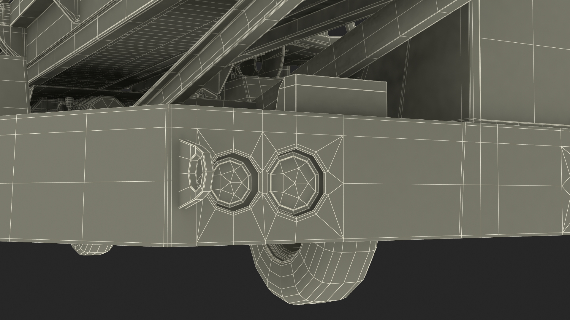 Aircraft Baggage Loading System TLD Rigged 3D