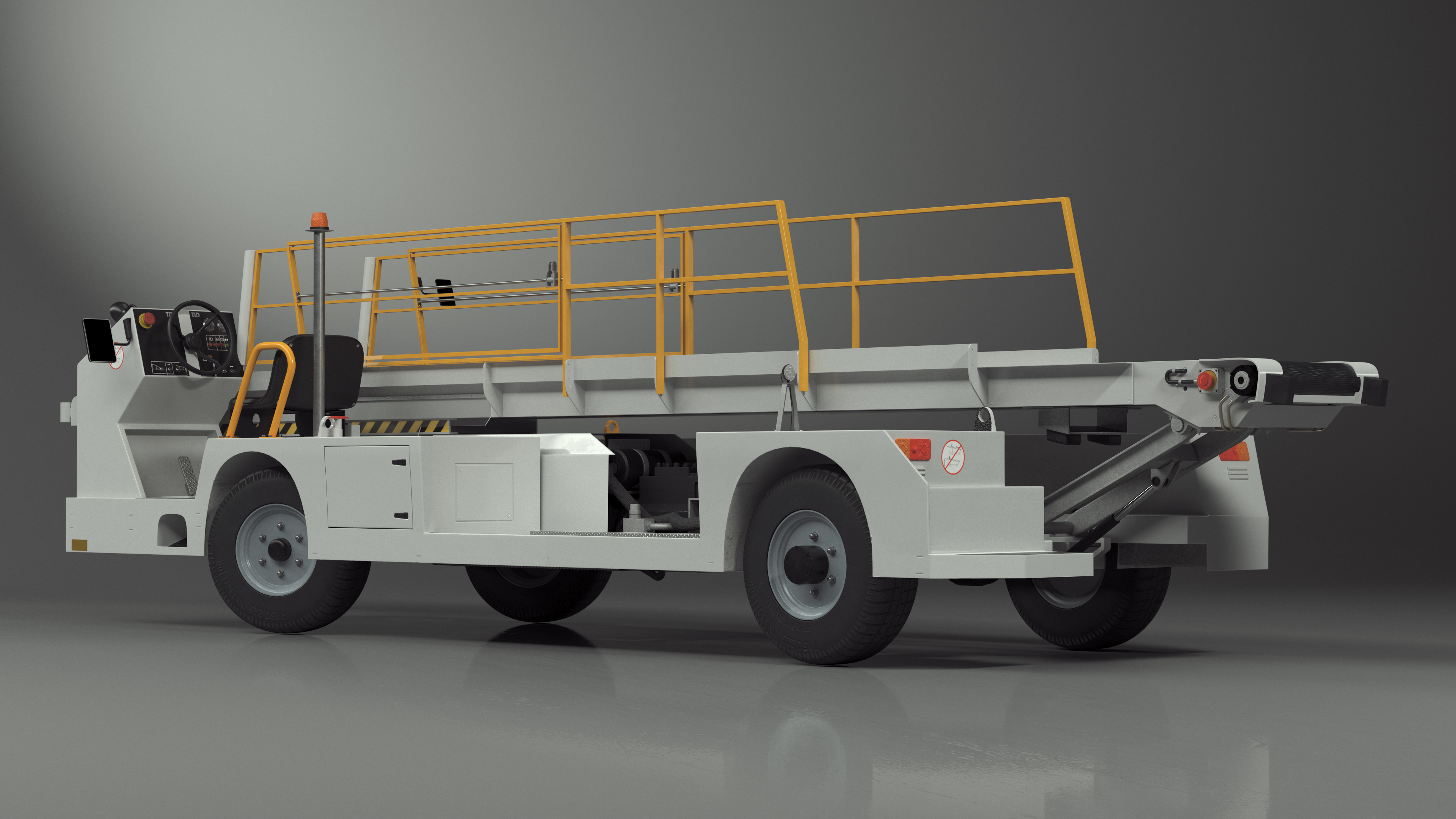 Aircraft Baggage Loading System TLD Rigged 3D