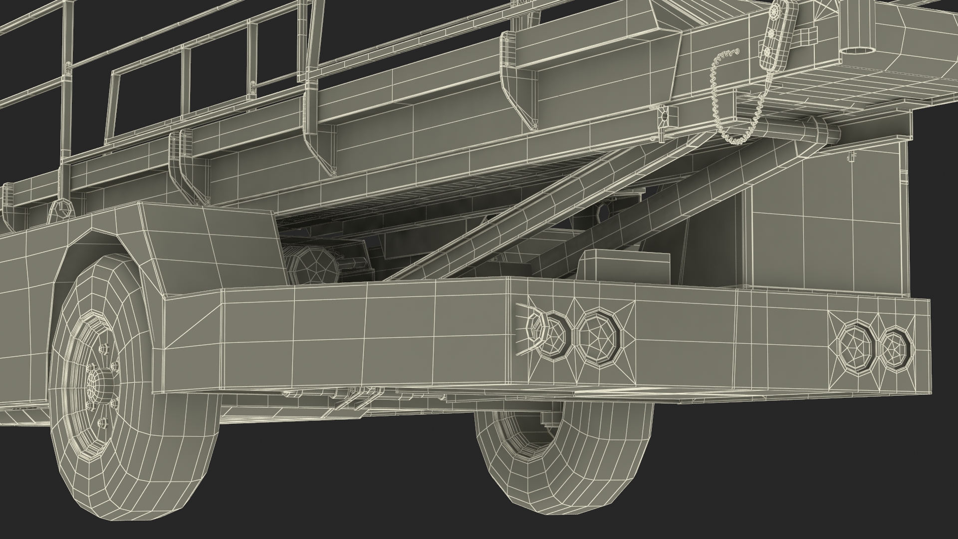 Aircraft Baggage Loading System TLD Rigged 3D