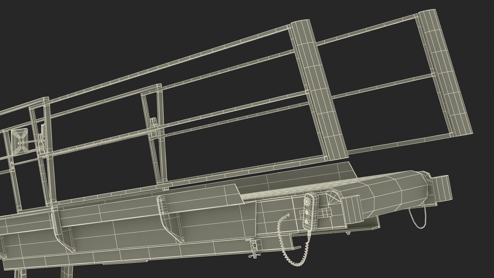 Aircraft Baggage Loading System TLD Rigged 3D