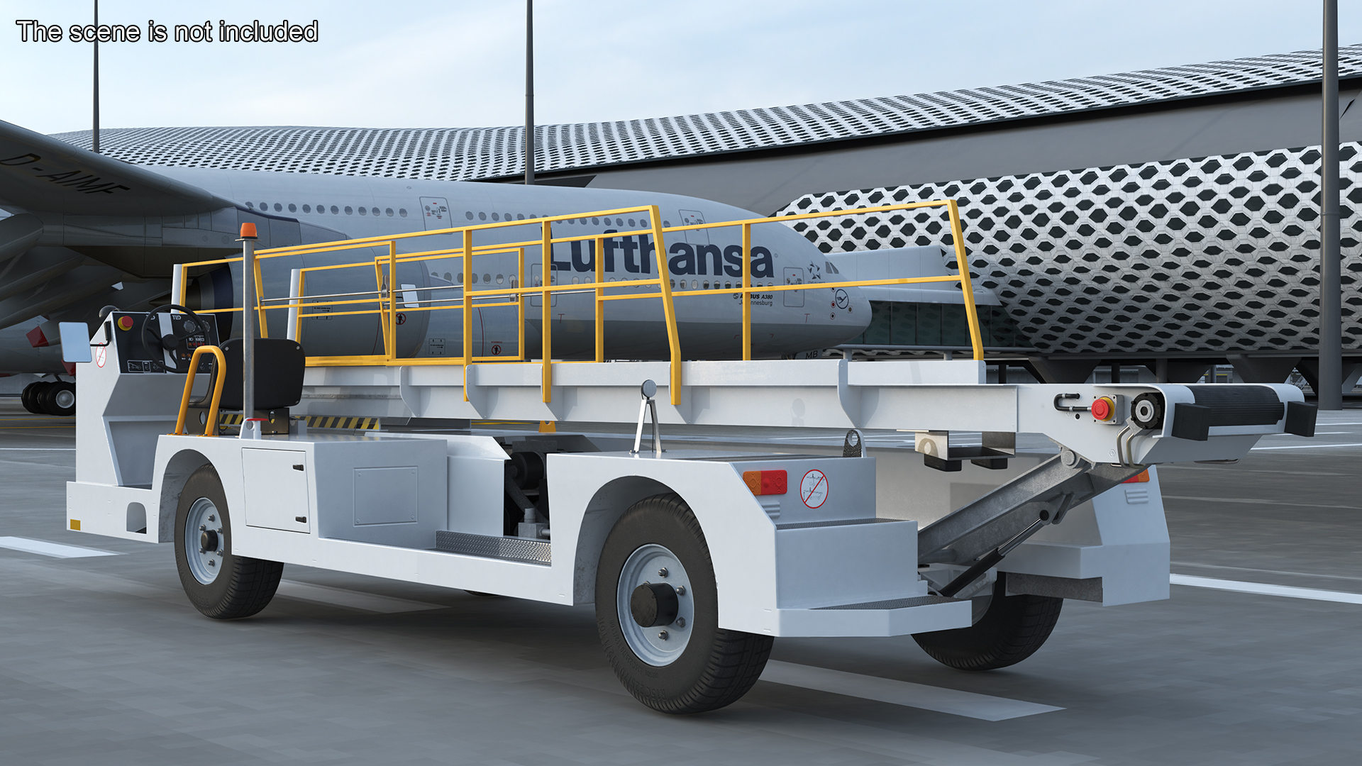 Aircraft Baggage Loading System TLD Rigged 3D