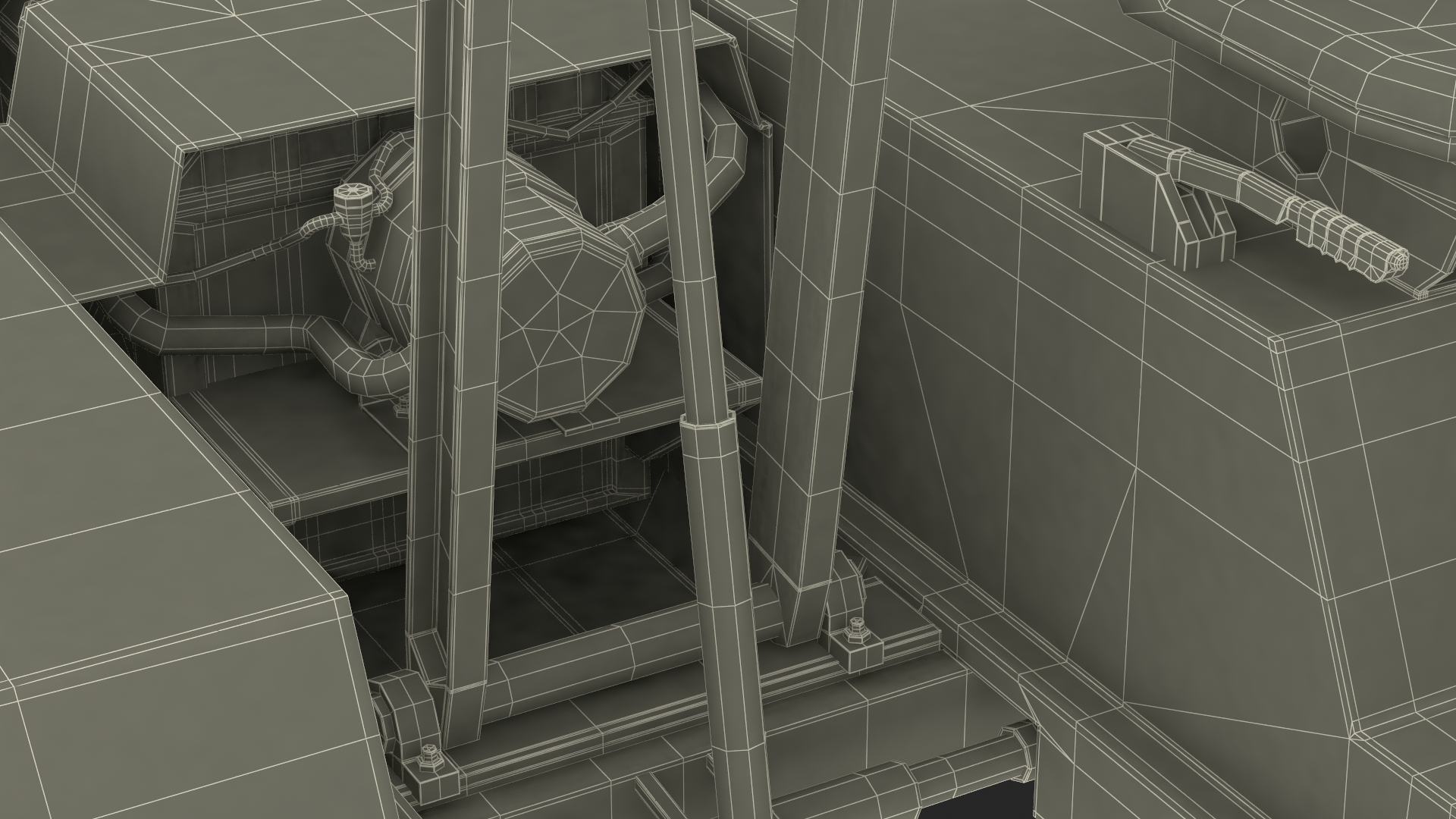 Aircraft Baggage Loading System TLD Rigged 3D