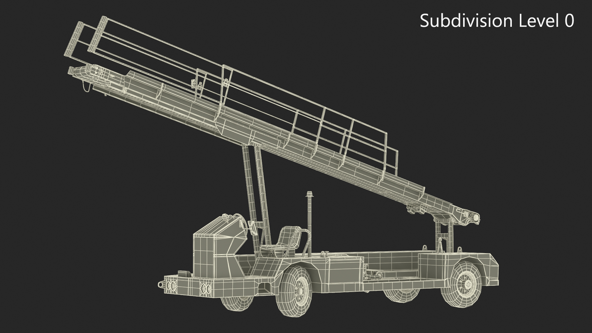 Aircraft Baggage Loading System TLD Rigged 3D