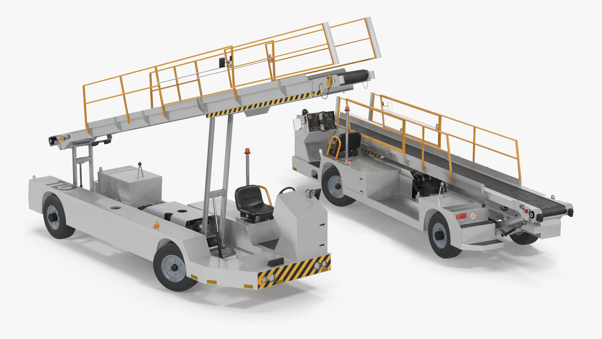Aircraft Baggage Loading System TLD Rigged 3D