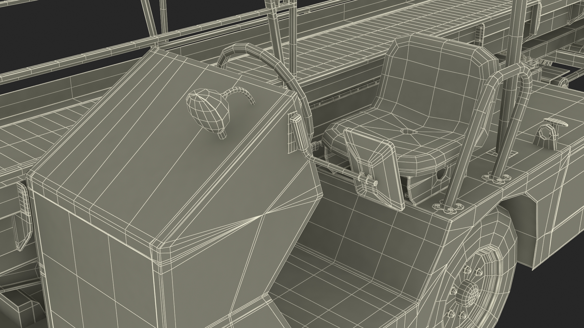 Aircraft Baggage Loading System TLD Rigged 3D