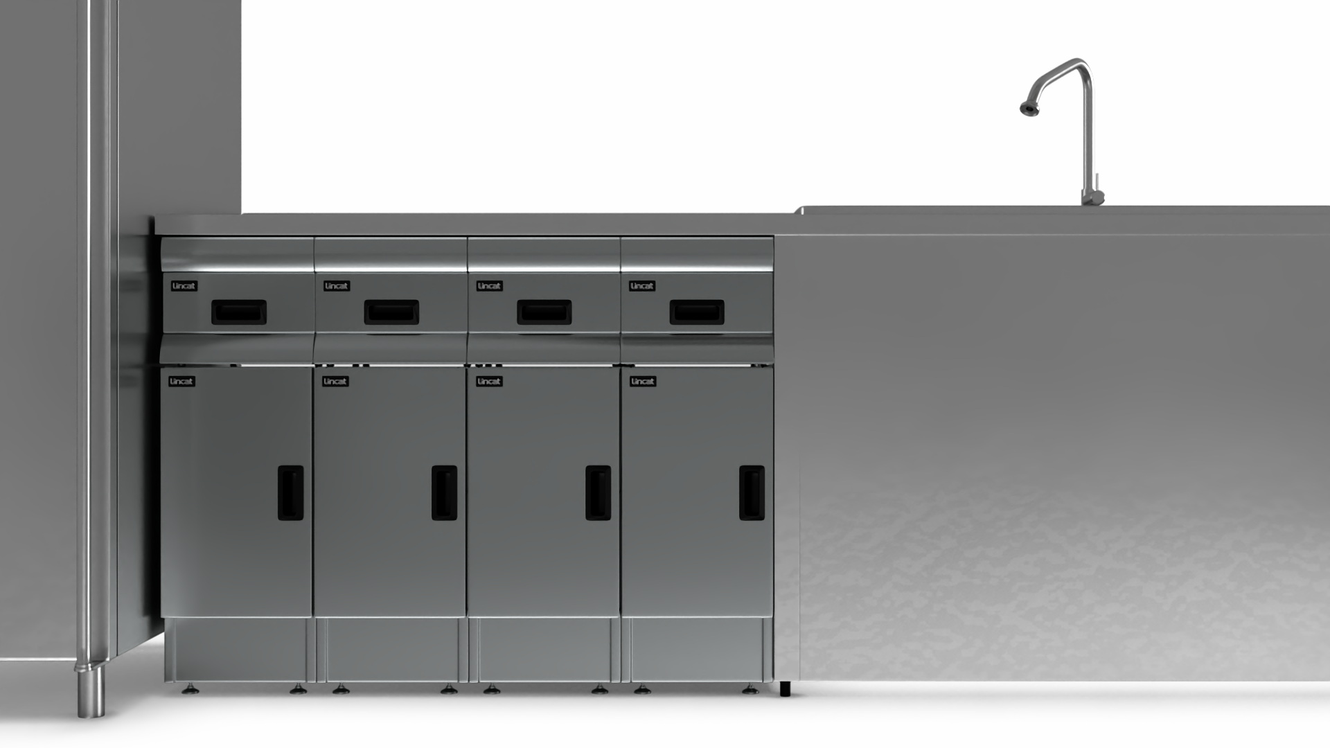 3D Commercial Kitchen Furniture model