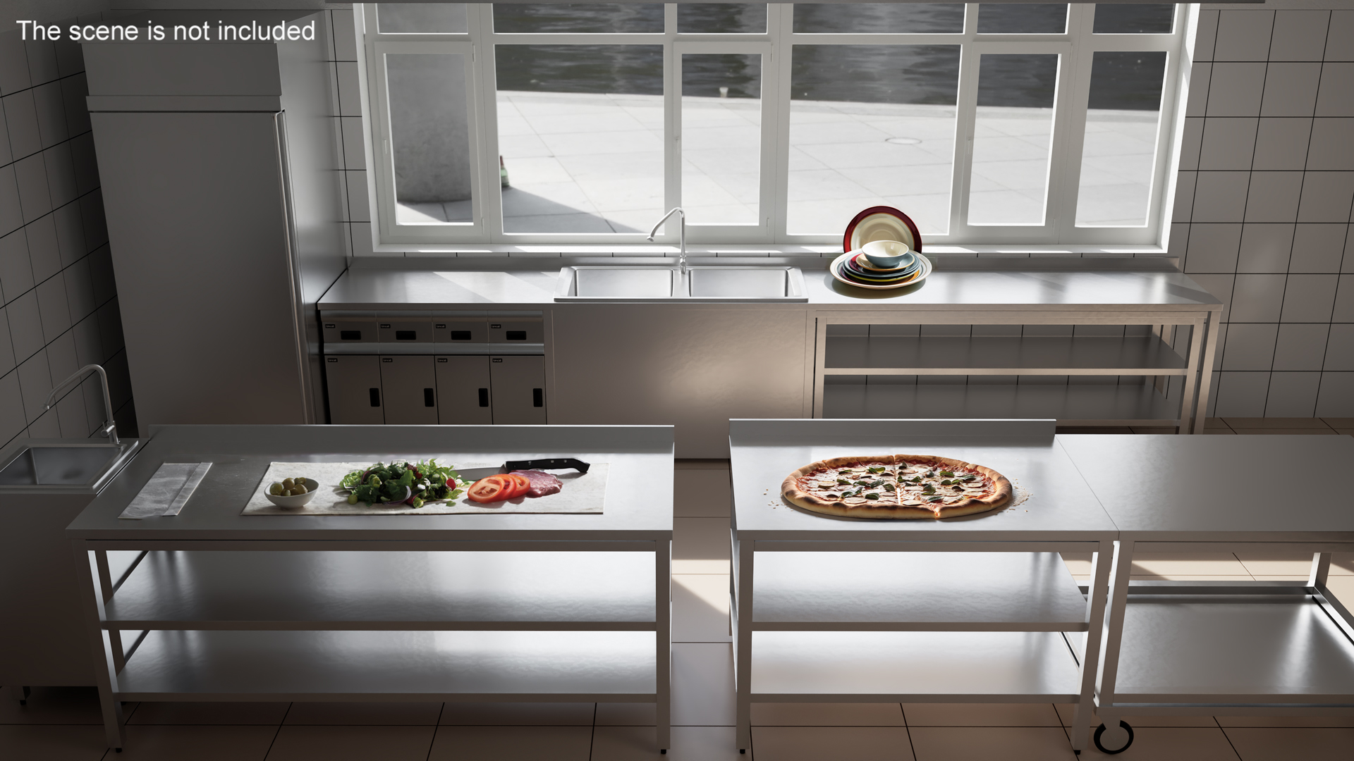 3D Commercial Kitchen Furniture model