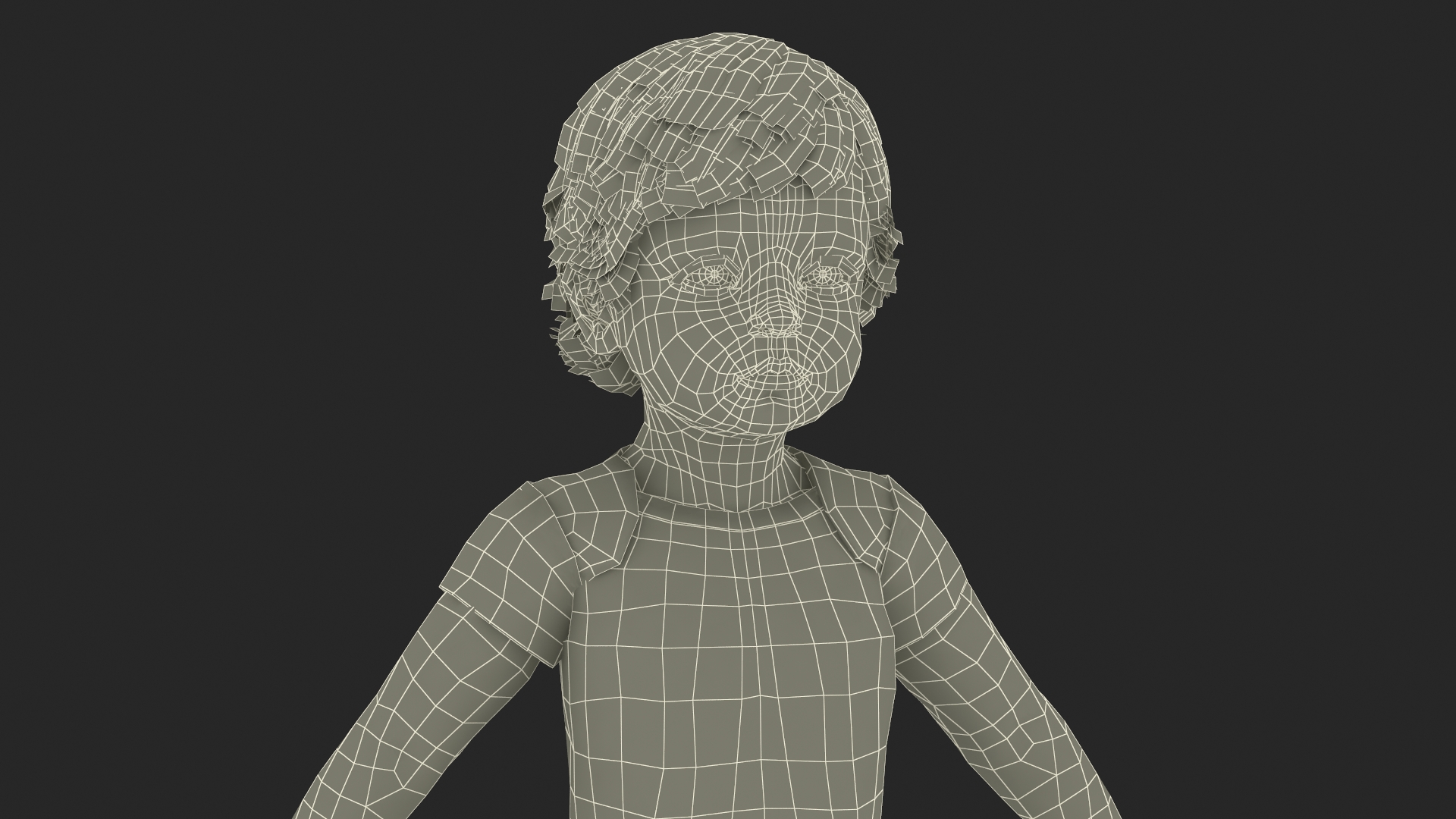 Boy Aged 1 Year in Bodysuit Rigged 3D model