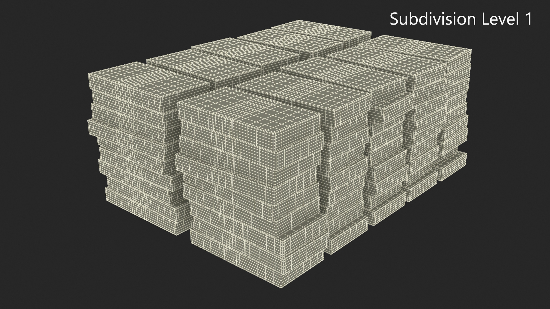 Stacked UK 10 Pounds Currency Bundles 3D